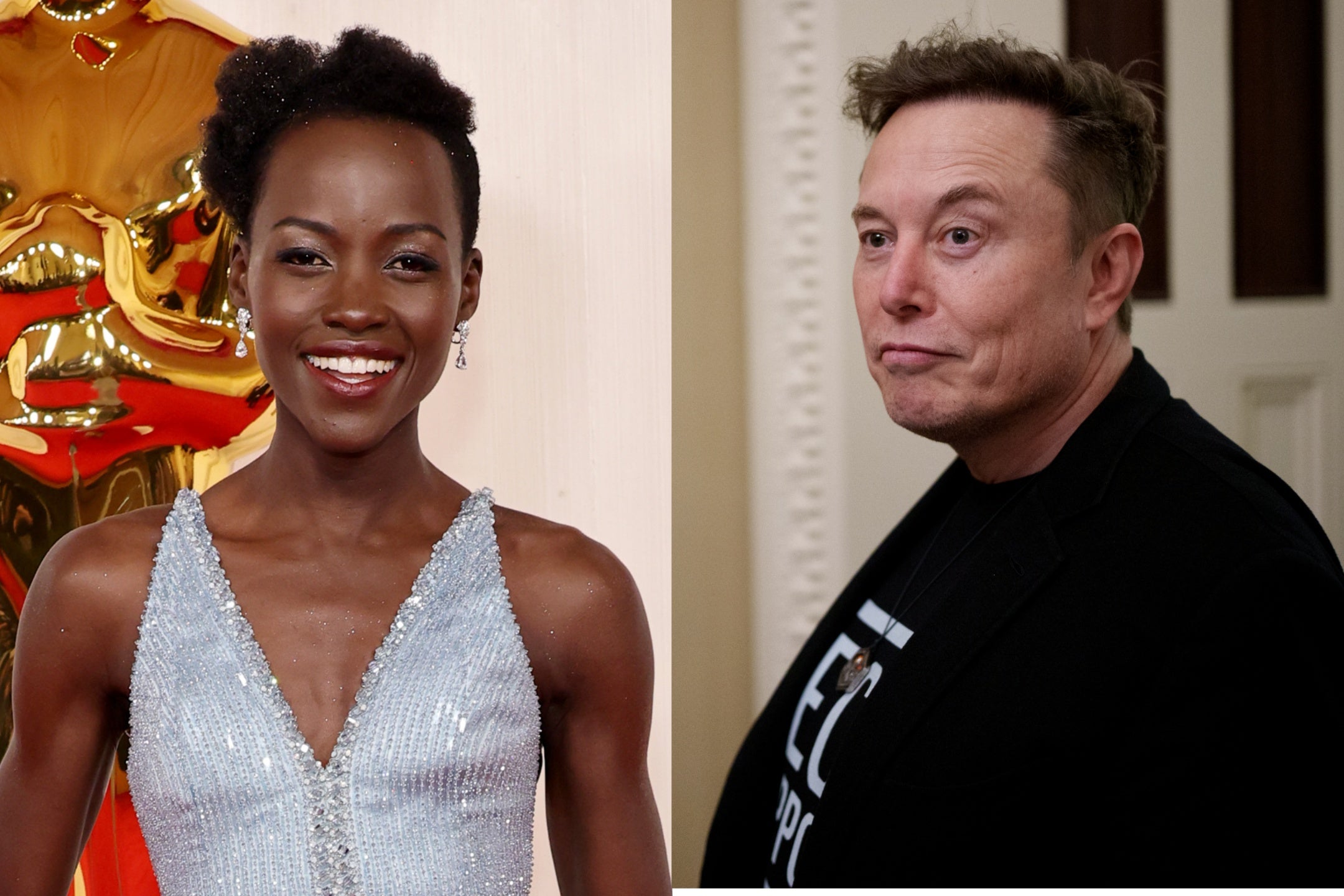 Elon Musk sparks racism accusations after questioning Lupita Nyong&rsquo;o&rsquo;s beauty in The Odyssey 
