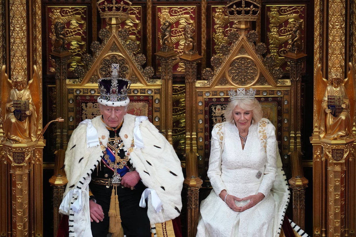 Photos Show King Charles III during the opening of Britain's Parliament