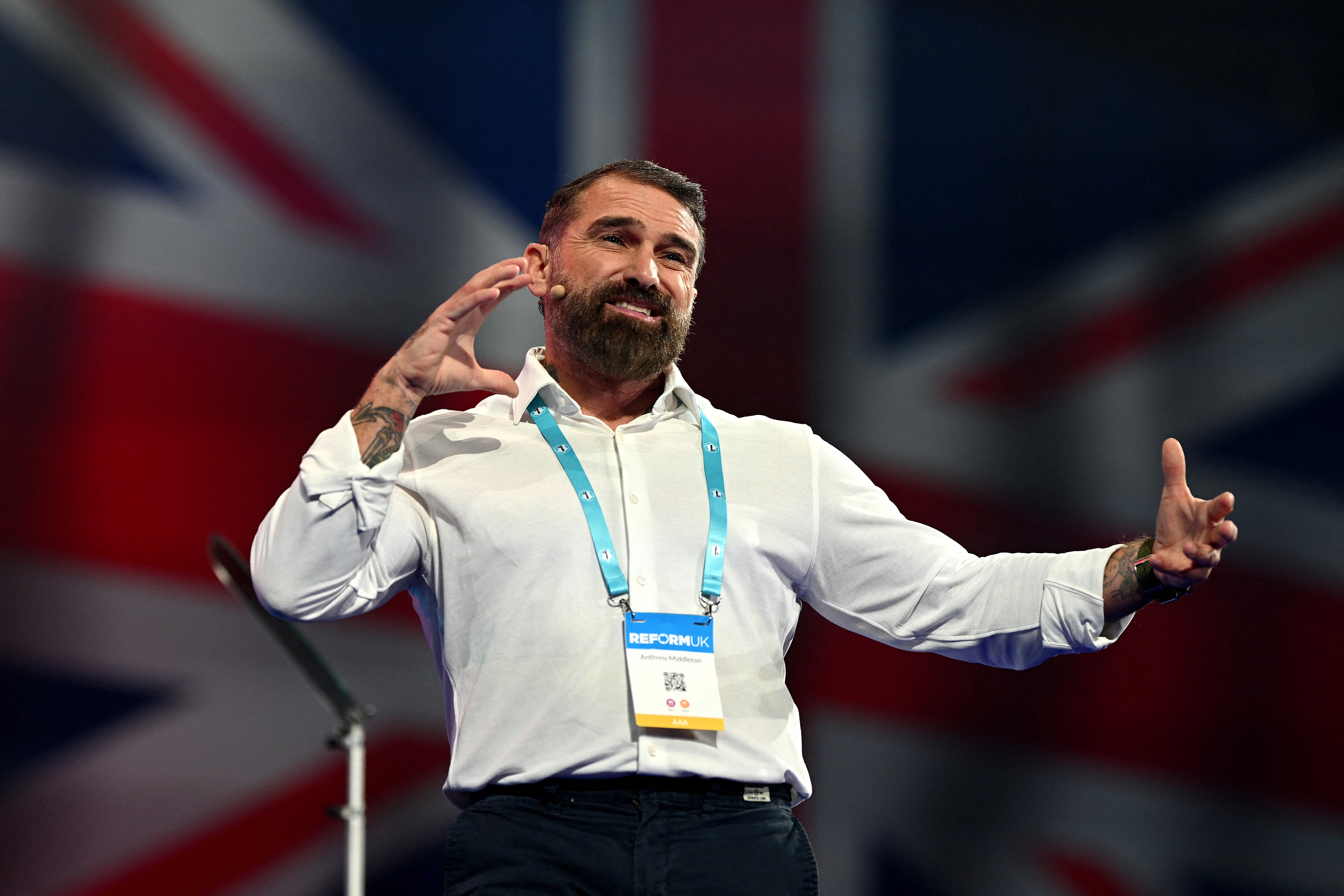 The British TV personality and former soldier Ant Middleton