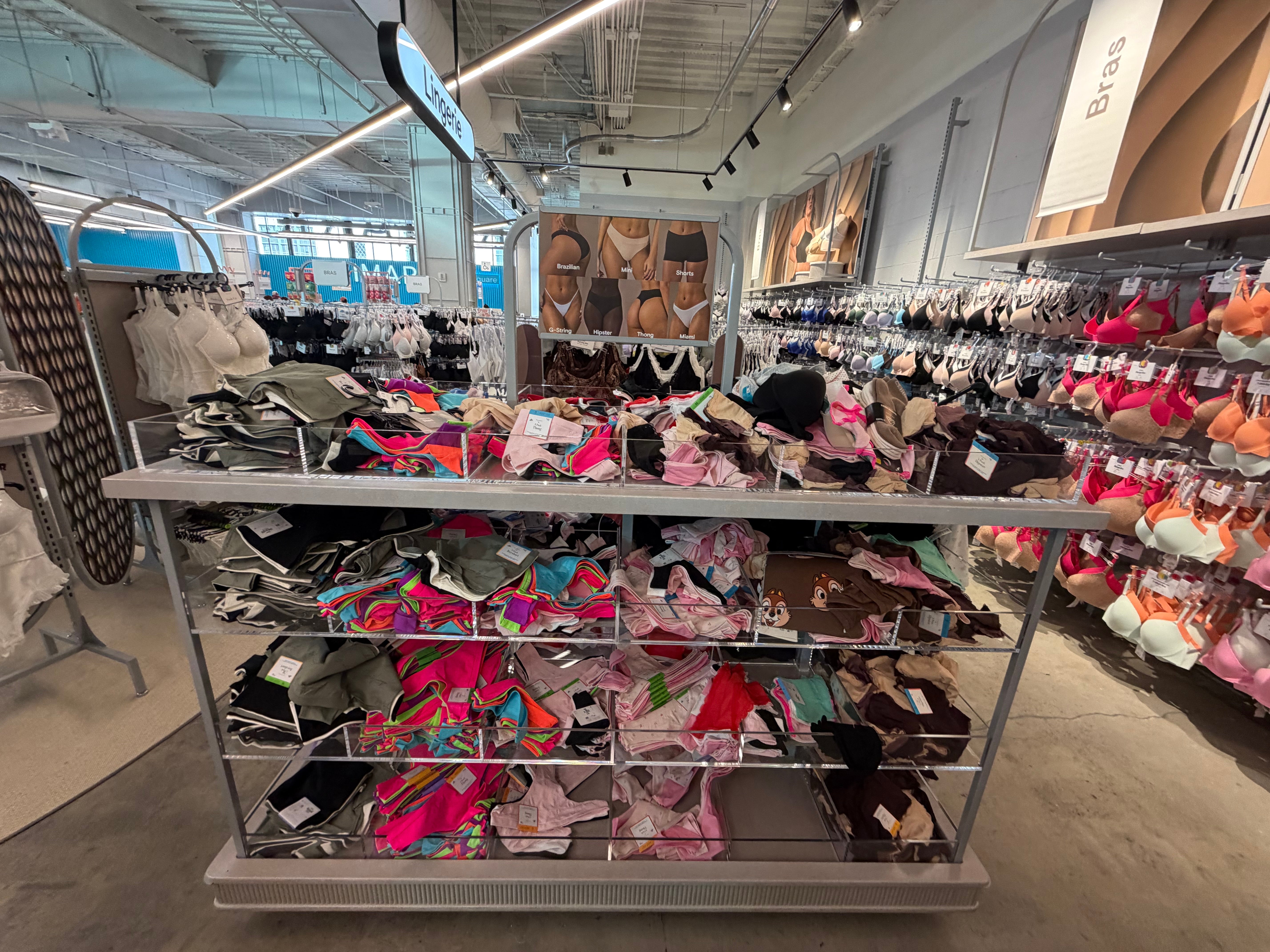 Primark’s famous panty table is well-managed and regularly tidied at its new flagship store in New York (an unimaginable feat in U.K. stores)