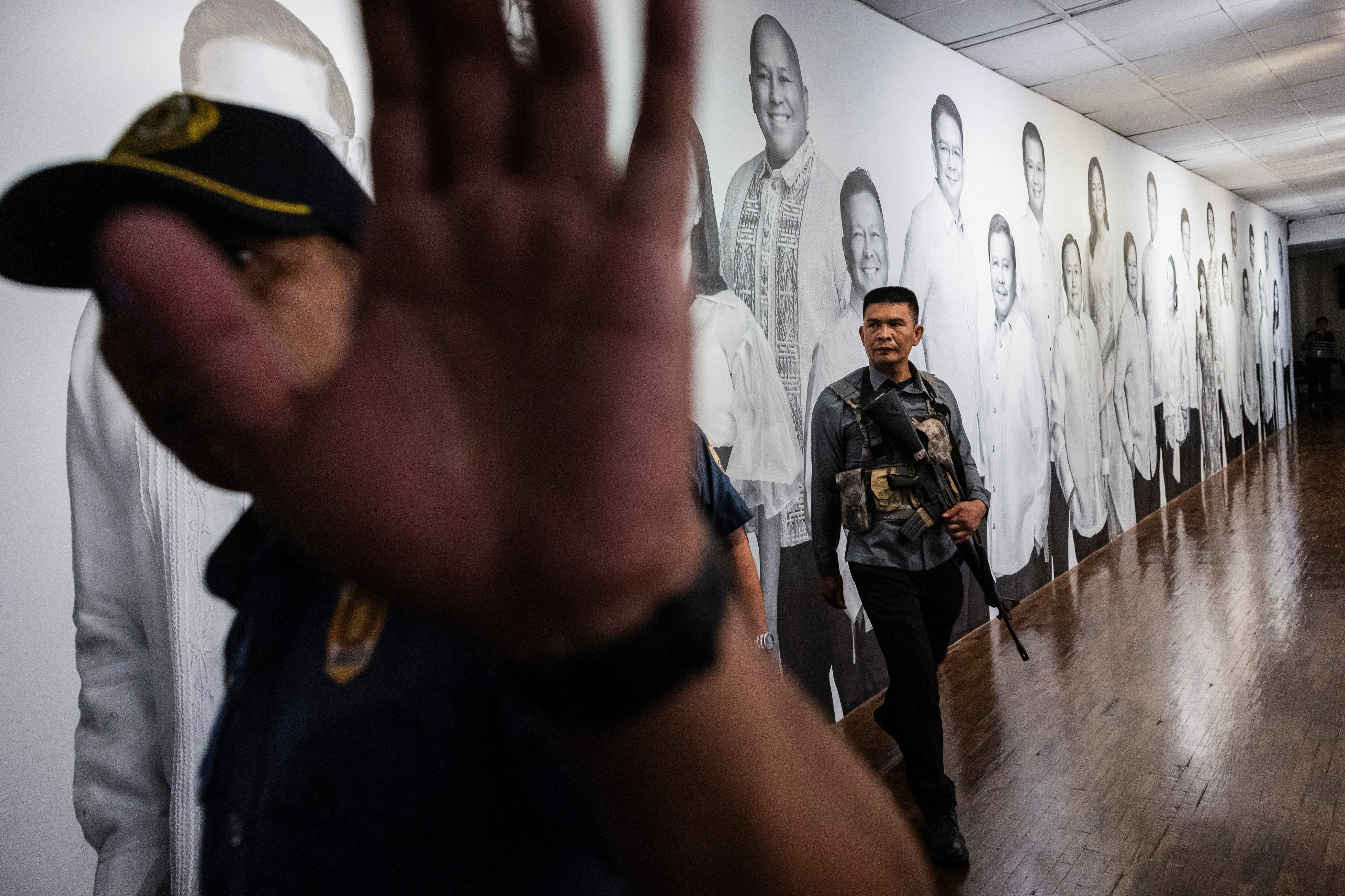 Allied senators took Dela Rosa into "protective custody" on Monday, when he reappeared after months of absence