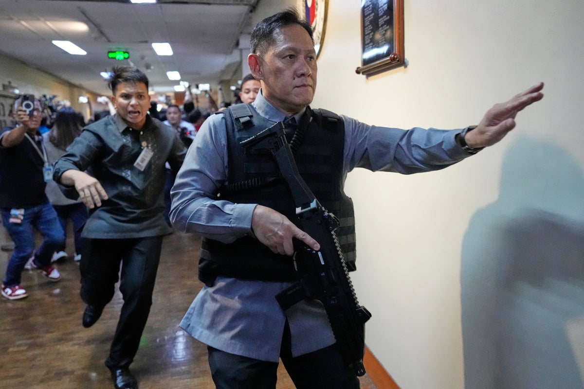 Gunshots fired in Philippines Senate as authorities try to arrest ex-police chief over murder charges