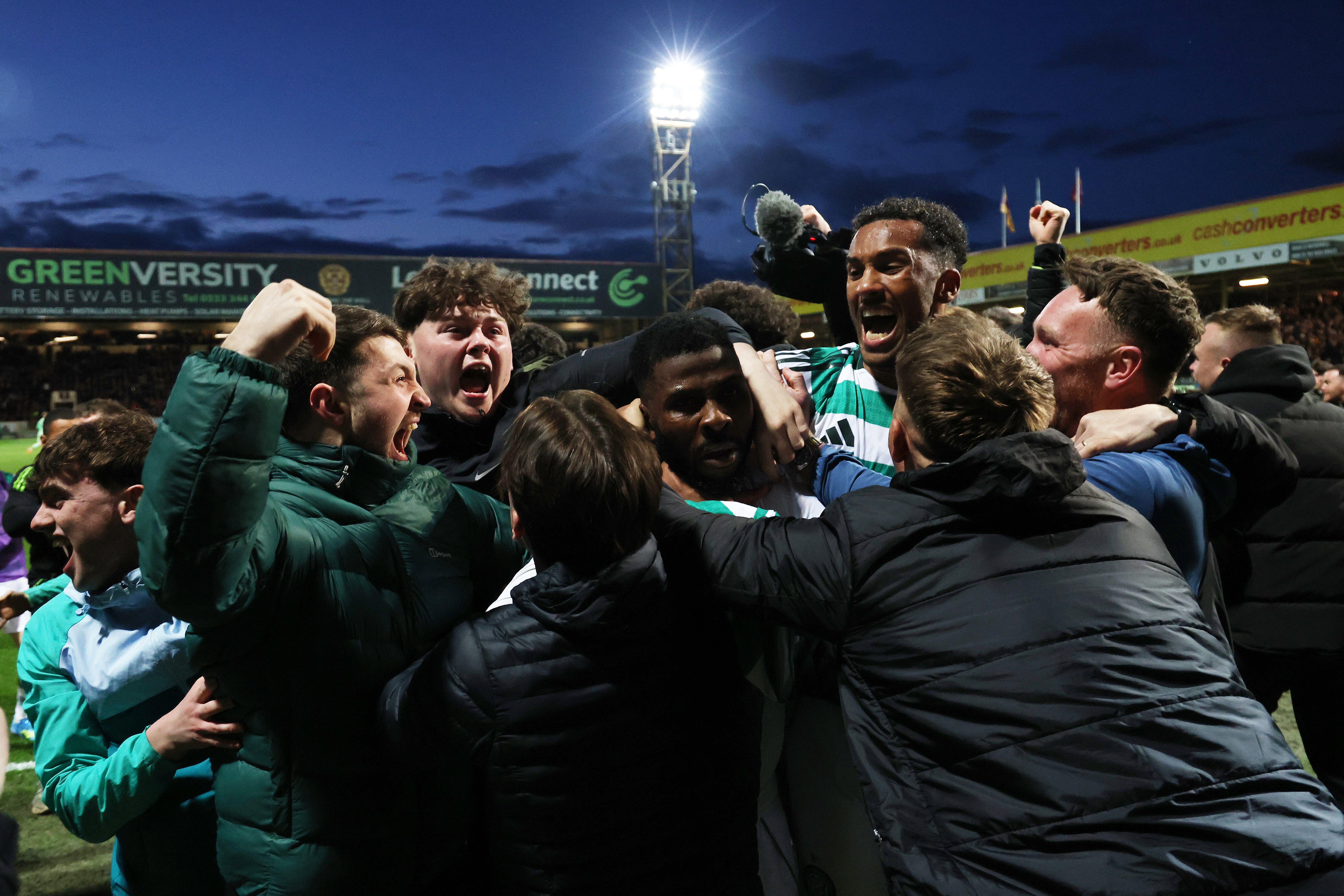Kelechi Iheanacho's 99th-minute goal sparked wild scenes