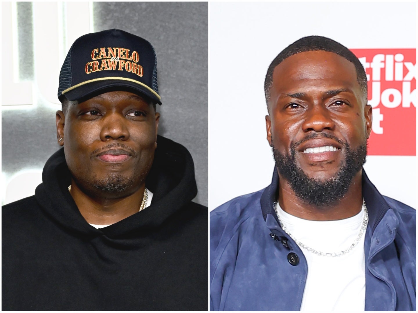 Duas fontes envolvidas na produção disseram que Michael Che, à esquerda, havia sido originalmente escalado para aparecer no assado de Kevin Hart, mas desistiu devido a conflitos de agenda com o SNL