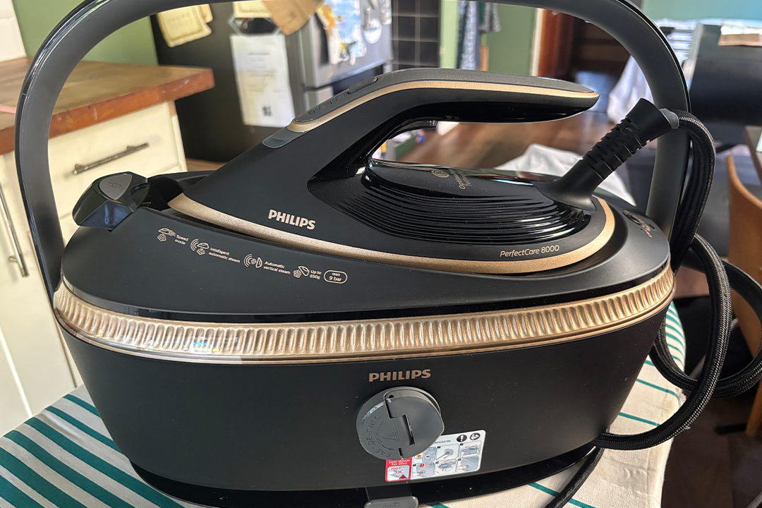 The soleplate glides exceptionally smoothly across fabrics, making long ironing sessions feel less tiring (Zoe Griffin/The Independent)