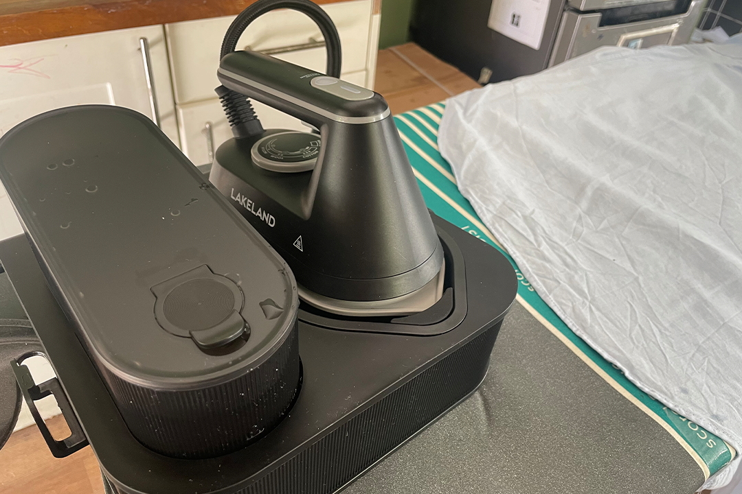 This iron is smaller and lighter than most (Zoe Griffin/The Independent)