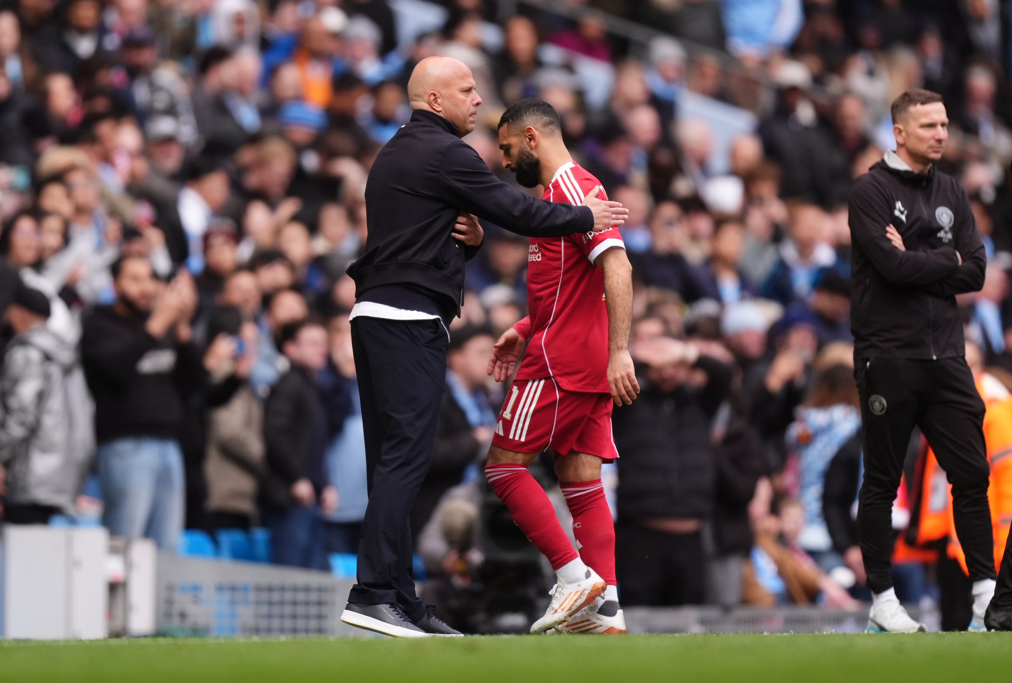 Slot will have the departing Mohamed Salah available on Sunday with Champions League qualification on the line
