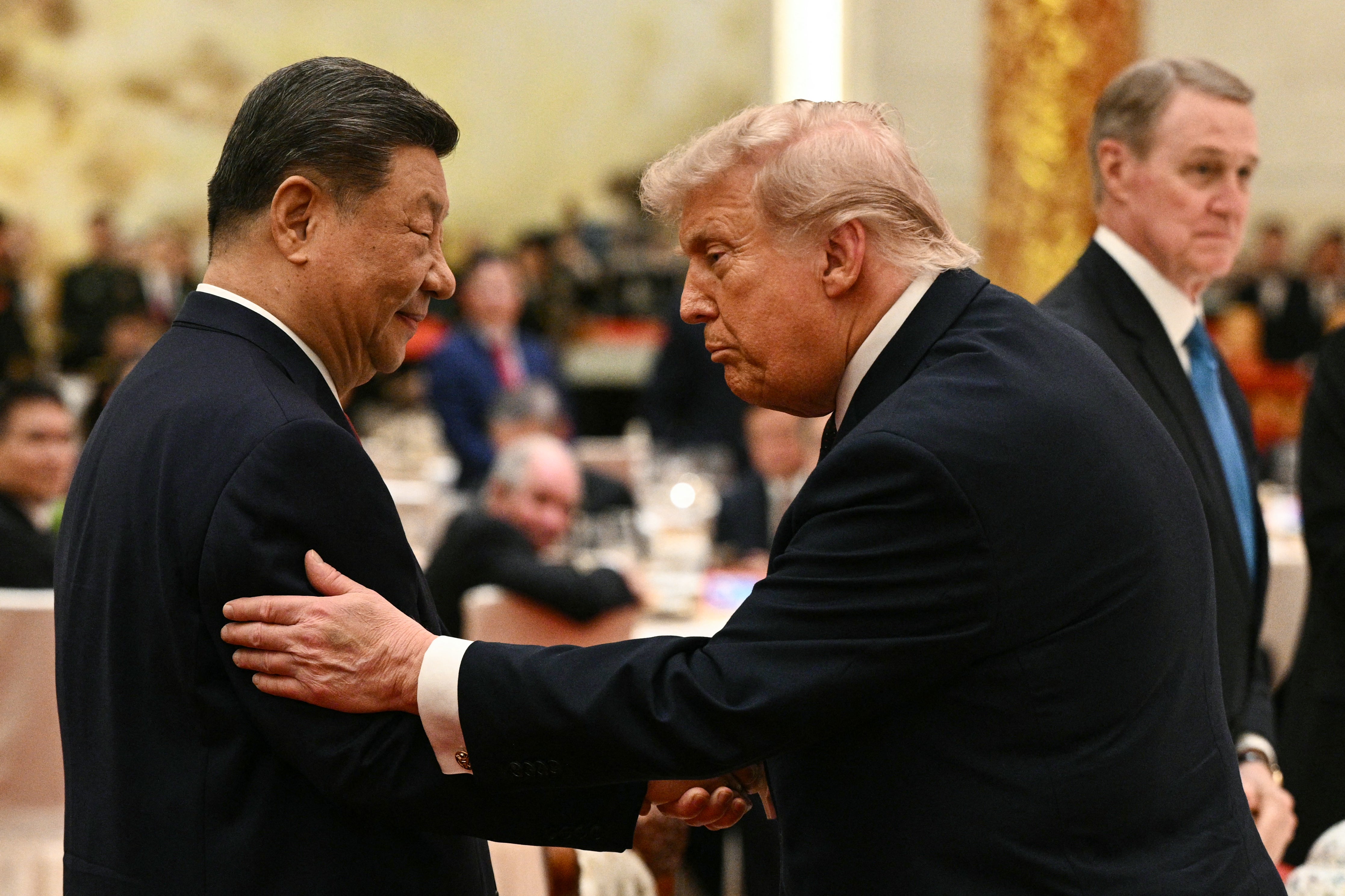 Donald Trump is on a two-day state visit to China to meet with Xi Jinping