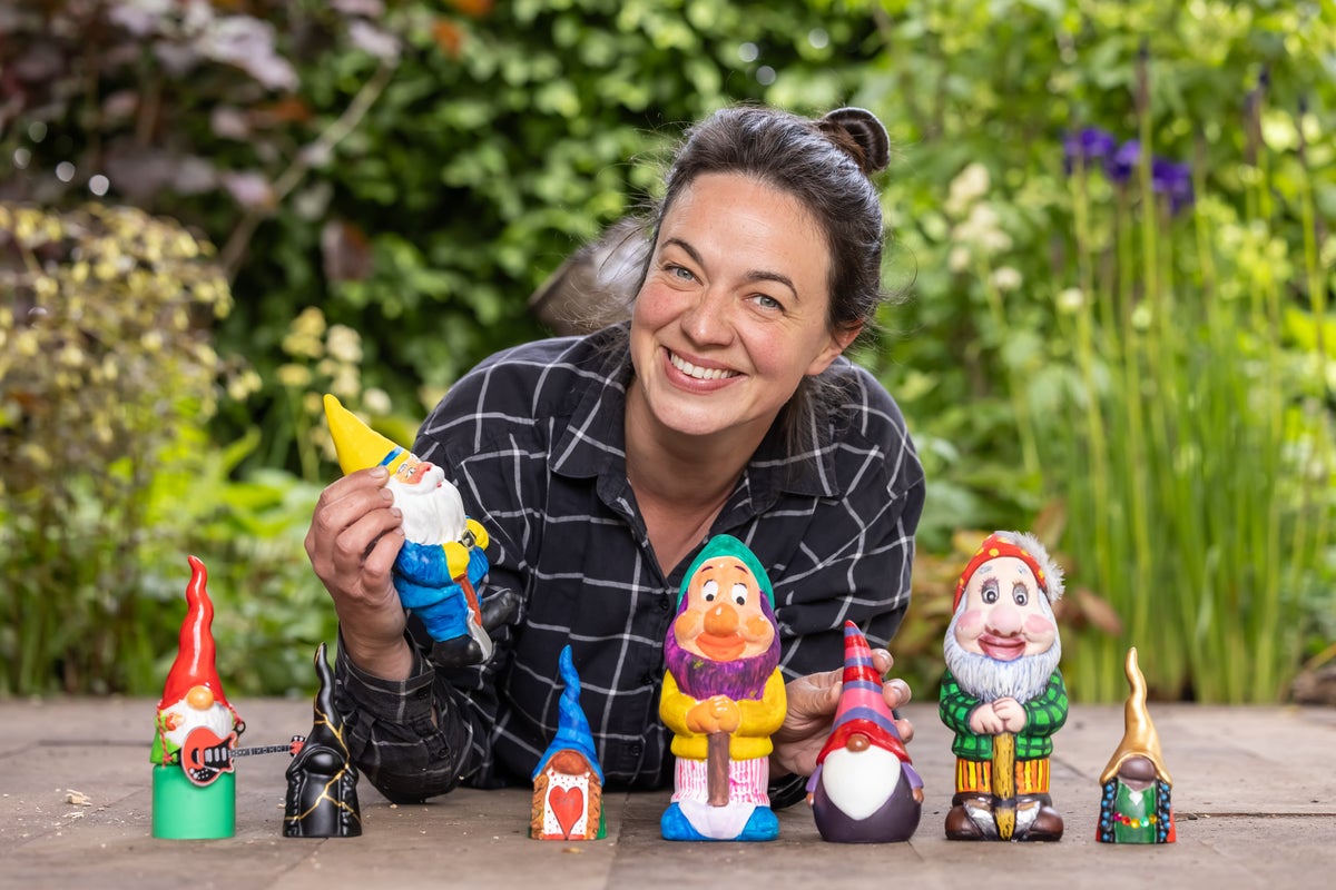Gnomes designed by Cate Blanchett and Brian May up for auction as Chelsea Flower Show lifts ban for charity