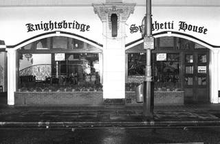 The Spaghetti House in Knightsbridge, London, in 1975 where three men held six Italian restaurant staff hostage
