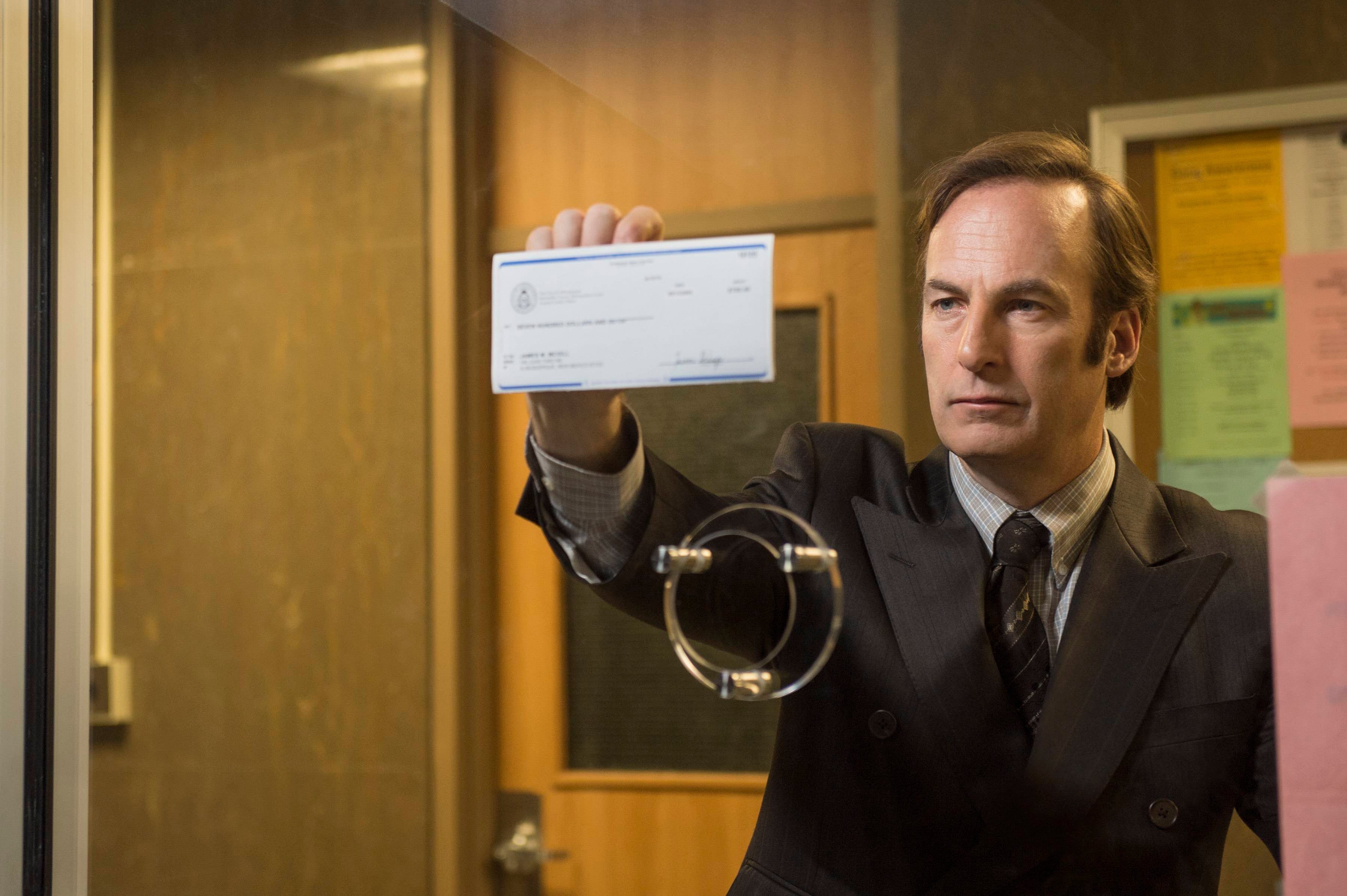 Courtroom hustler: Odenkirk as Jimmy McGill in ‘Better Call Saul’