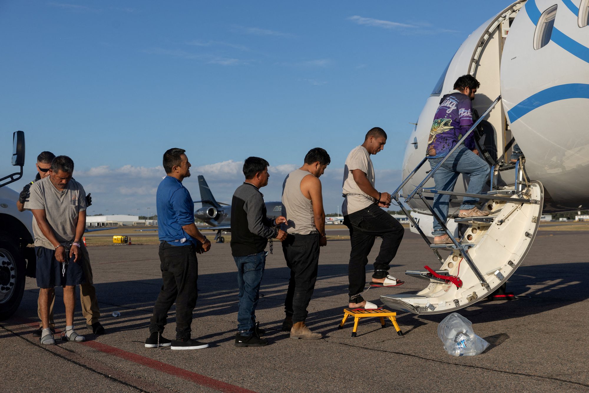 ICE performed at least 245 removal flights in April, a monthly record since independent monitors began tracking deportation flights in 2020