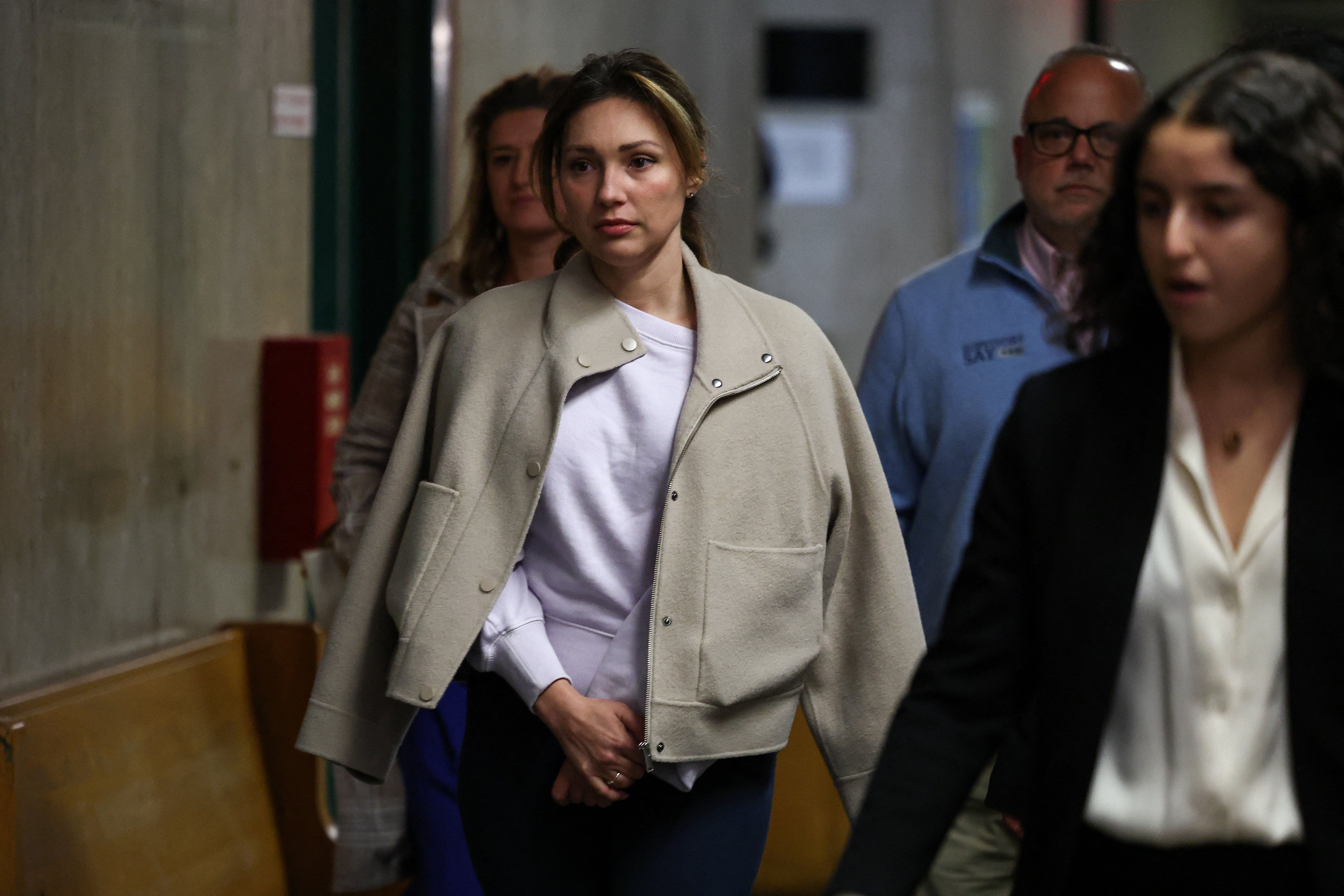 Jessica Mann arriving to court