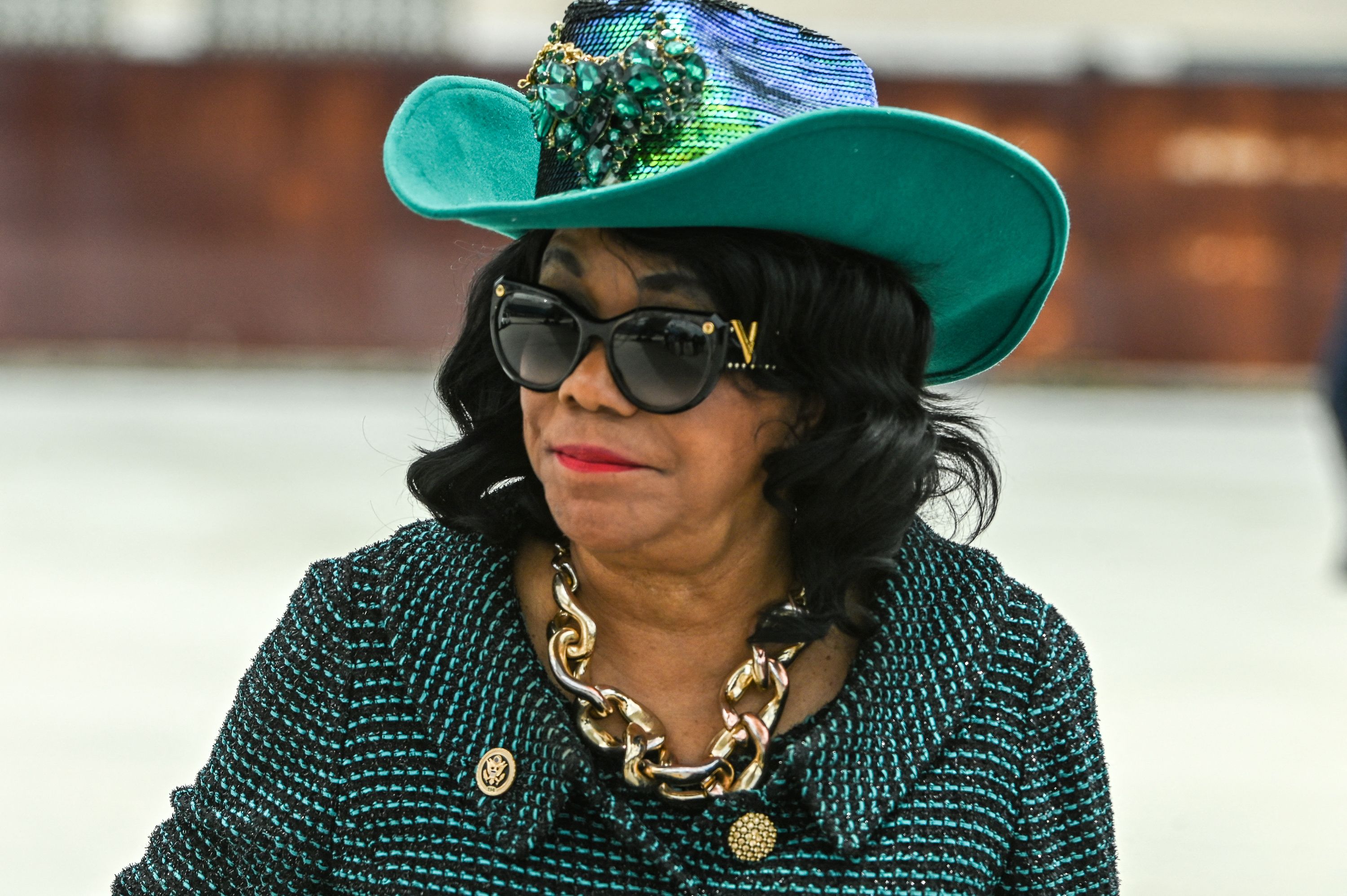 Frederica Wilson, pictured in 2023, hasn't voted in the House since April 17
