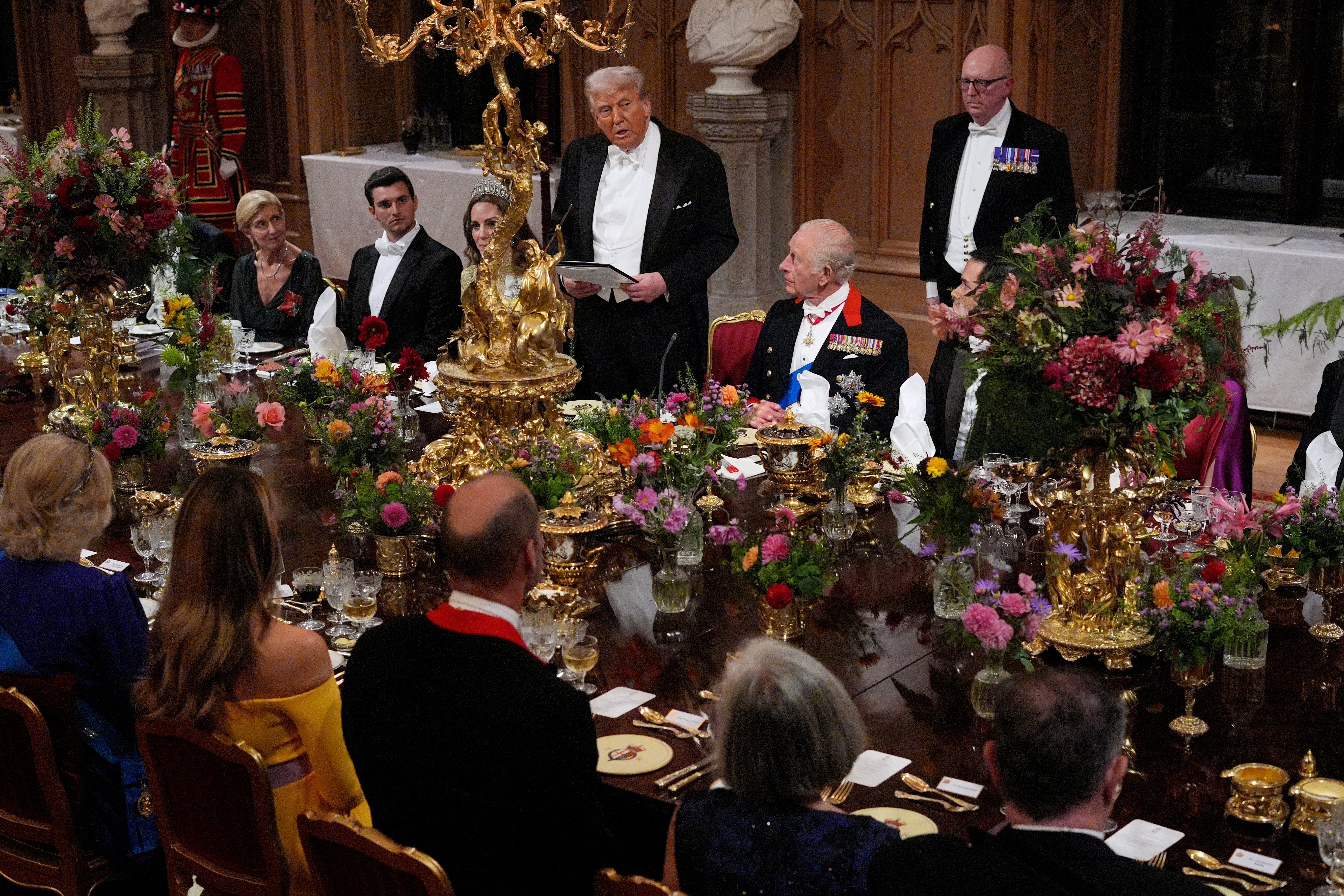 The UK gave the US president a lavish reception