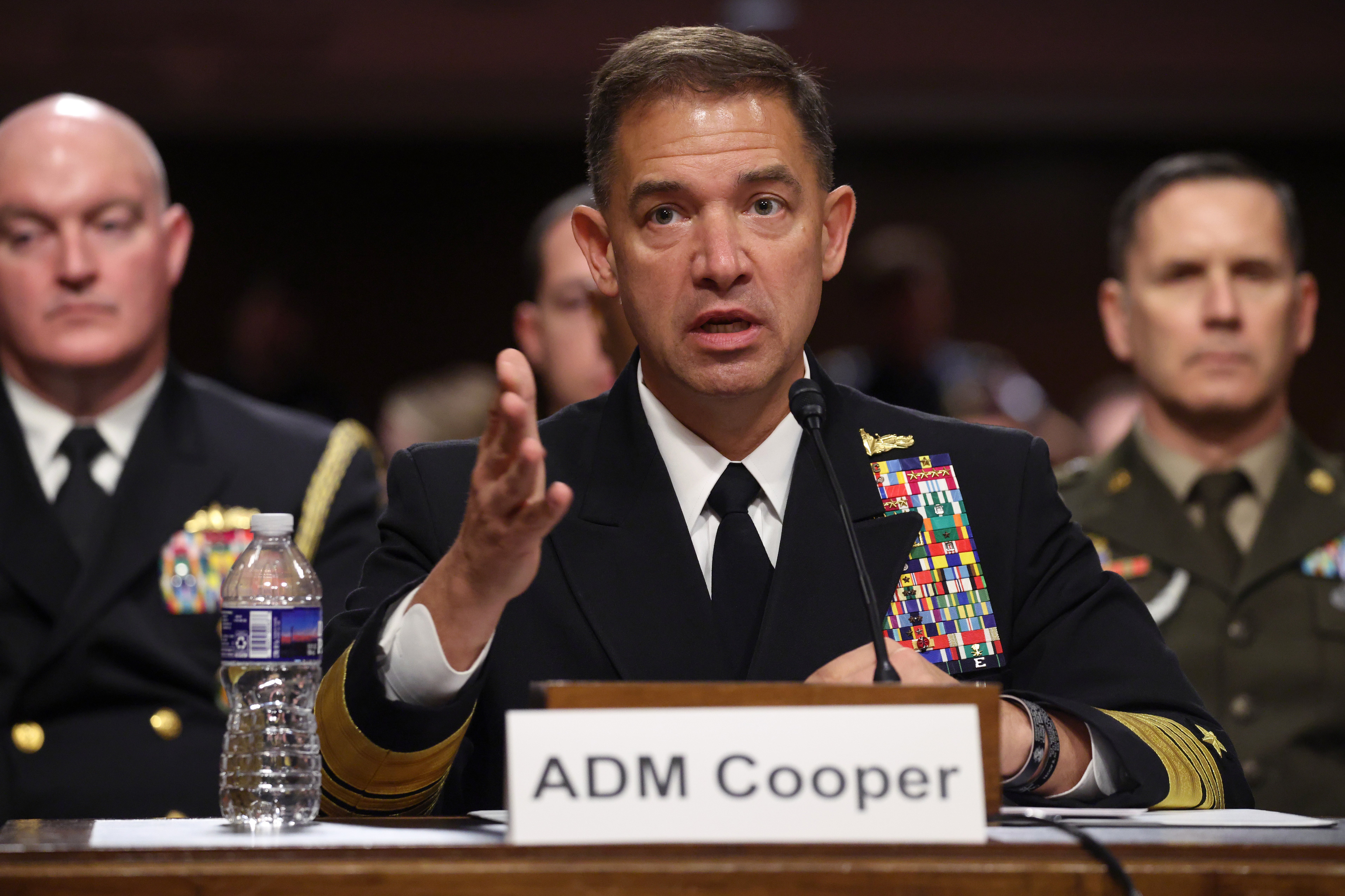 Trump met Adm. Brad Cooper Thursday in the White House. Trump has hinted at resuming attacks on Iran after the midterm elections. The war with Iran is now in its 8th month