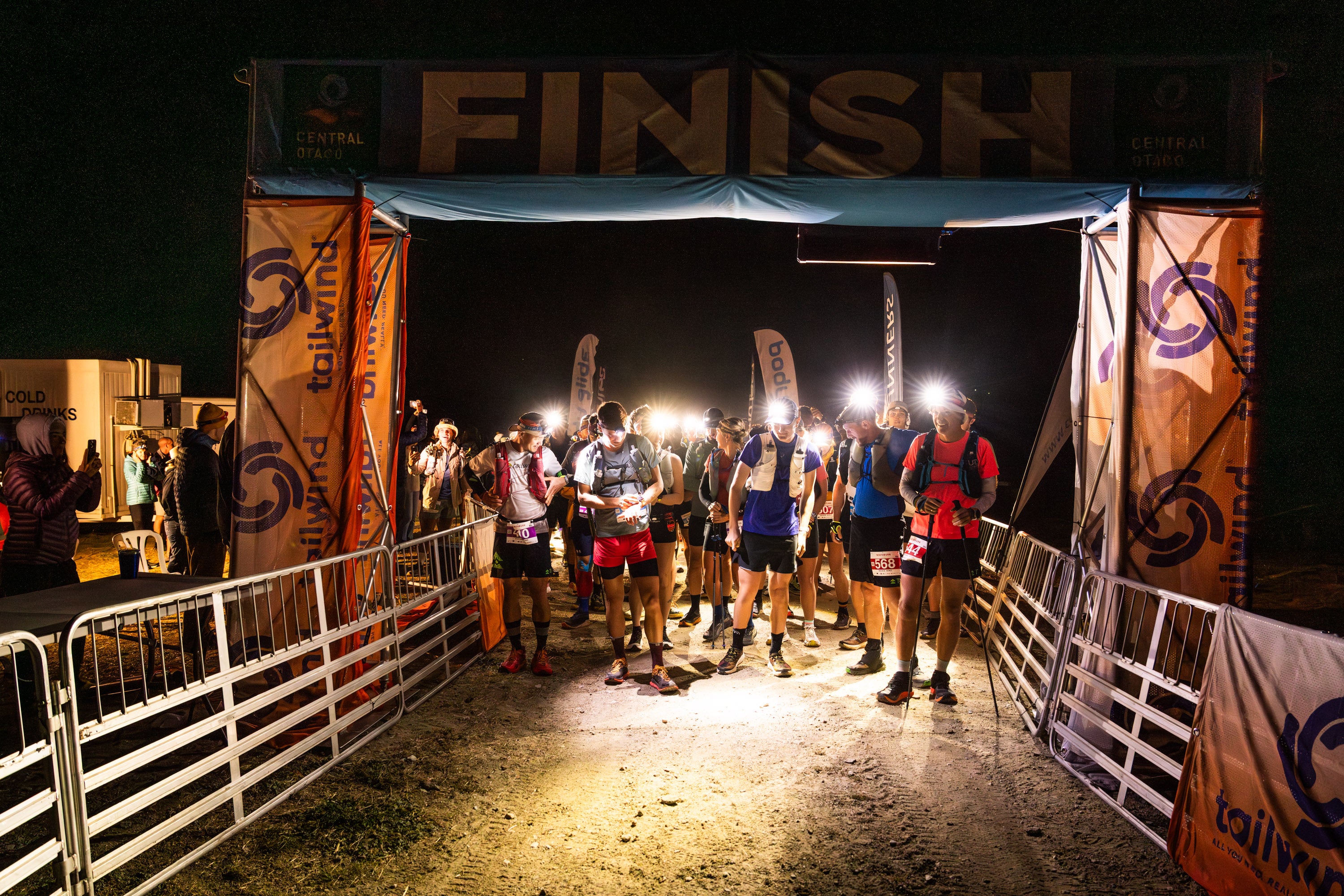 The start line of the Northburn100 race in New Zealand