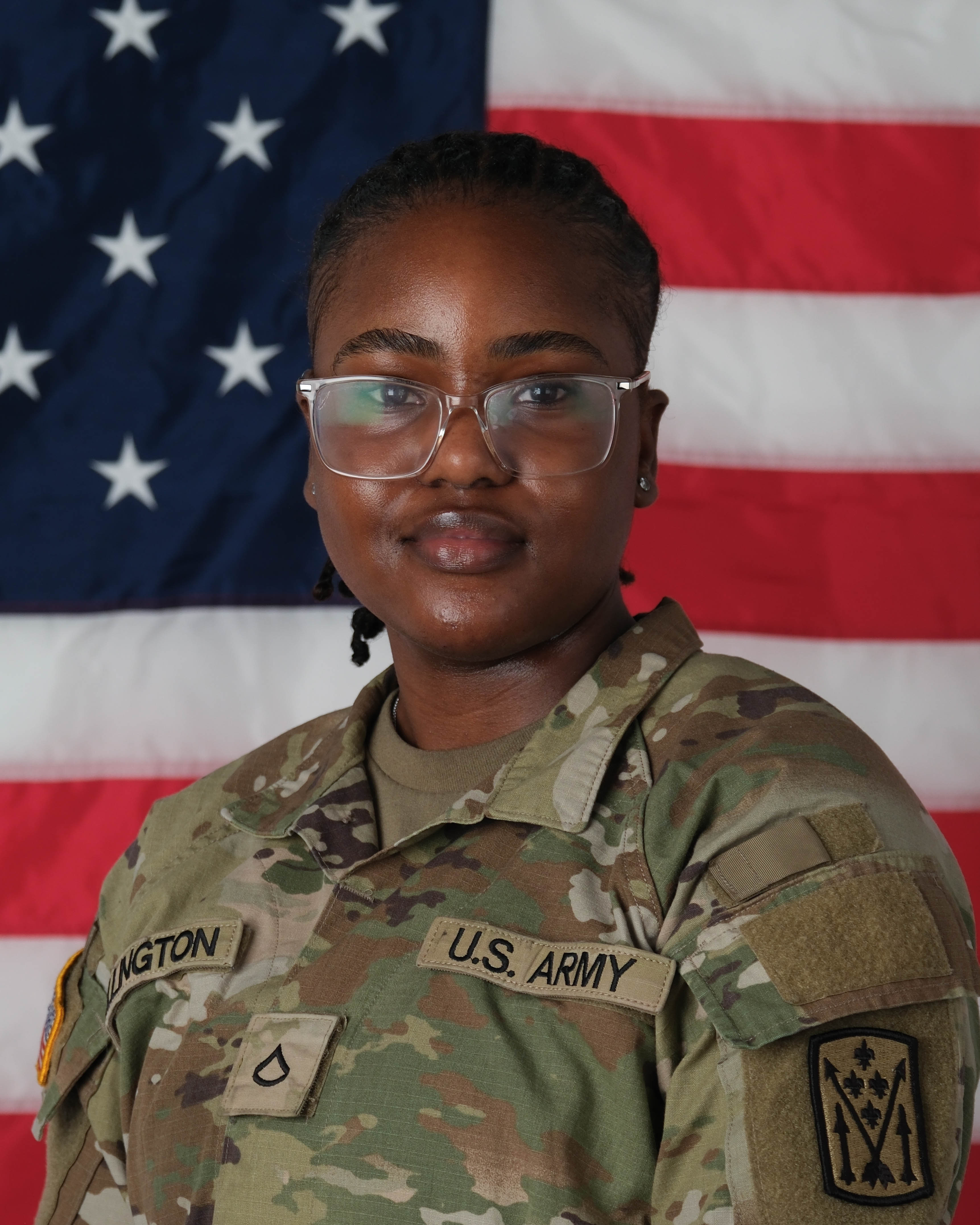 Spc. Mariyah Symone Collington, 19, of Taveres, Florida
