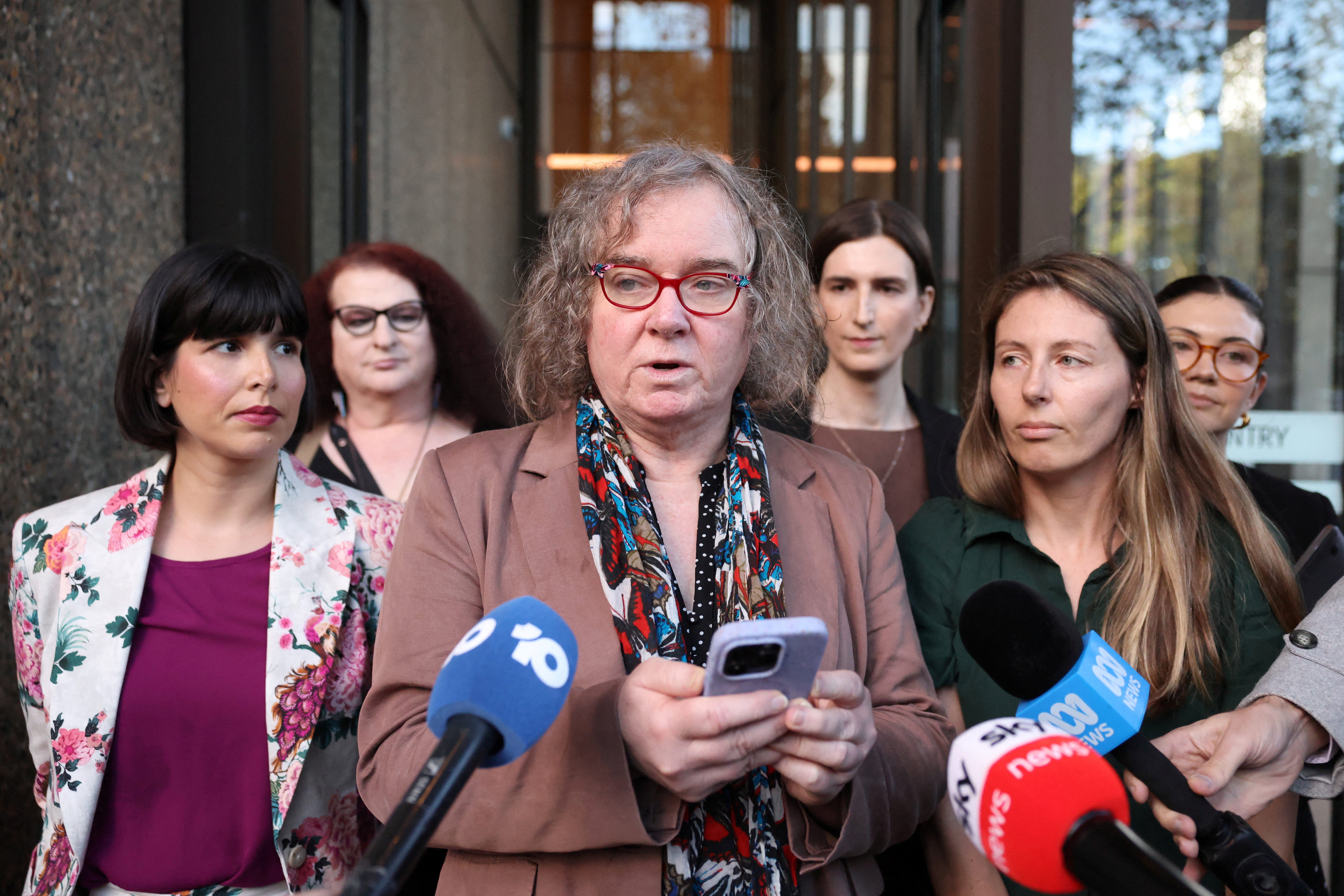 Roxanne Tickle leaves the Federal Court of Australia