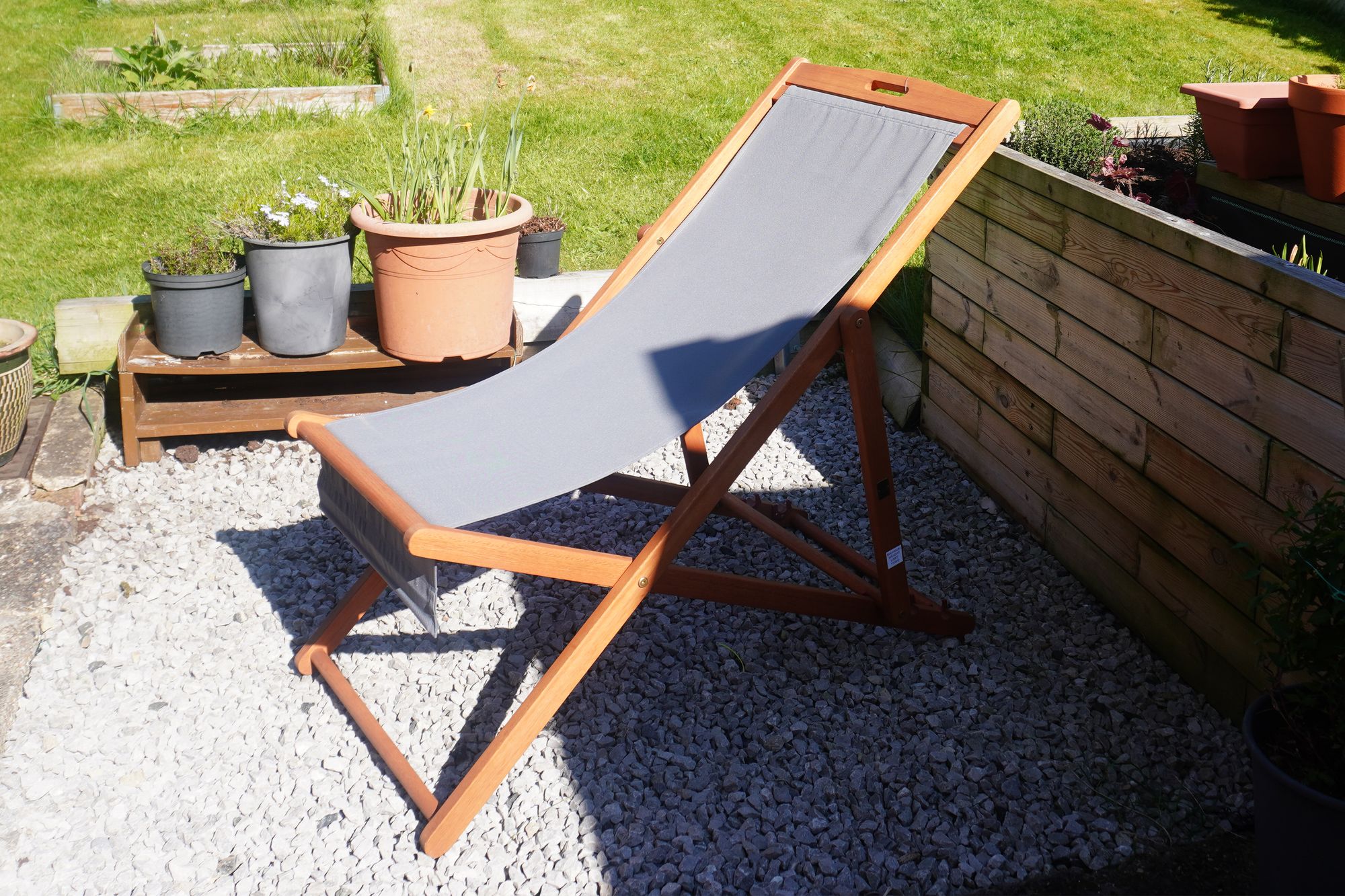 This is a practical and affordable deckchair (Eve Smallman/The Independent)