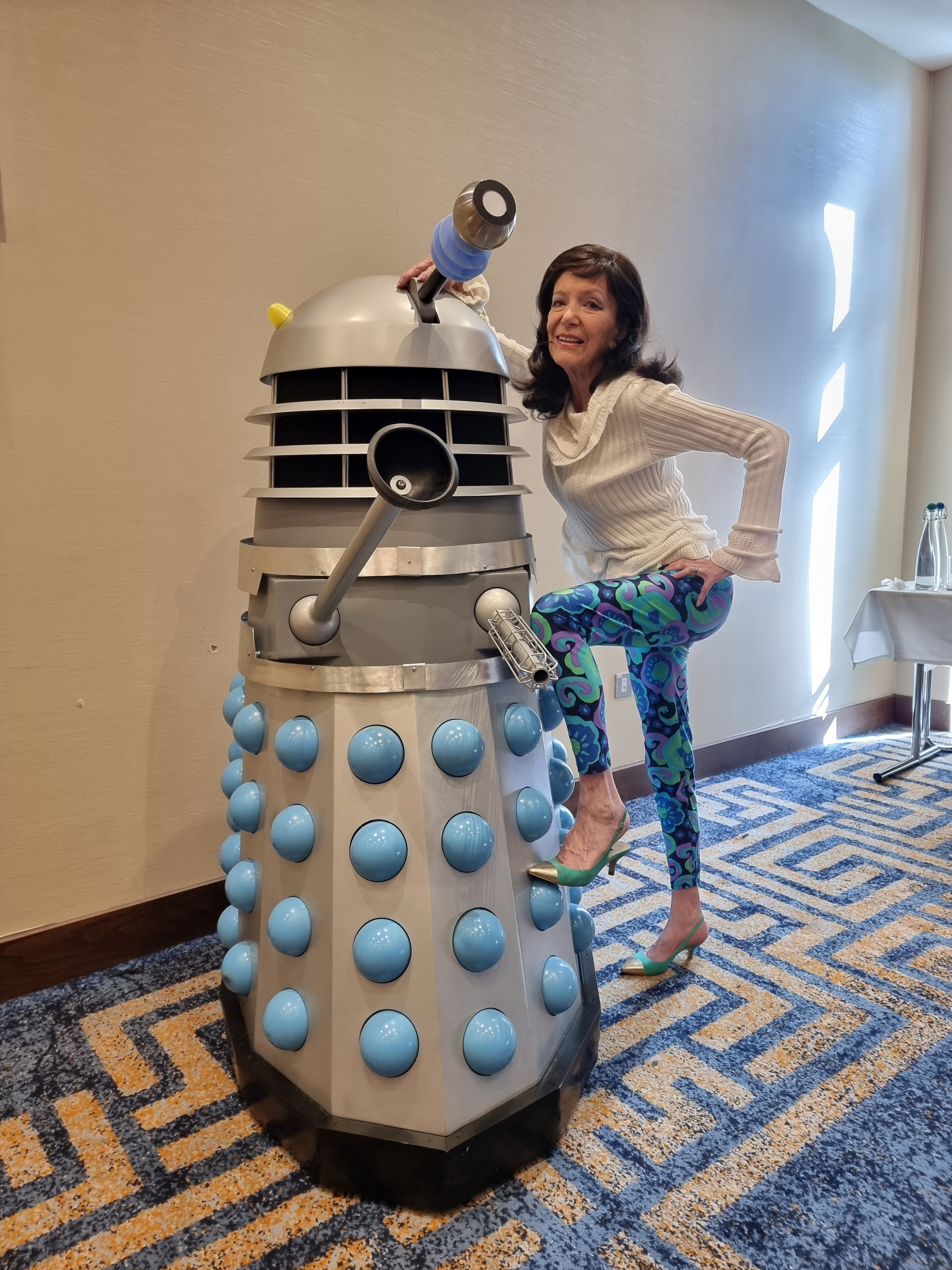 Jill Curzon at the Dr Who Convention in Crawley, 2022