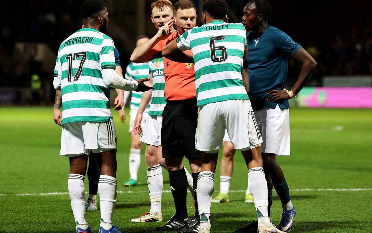 Man, 19, arrested after Scottish referee John Beaton’s details leaked online following Celtic penalty controversy