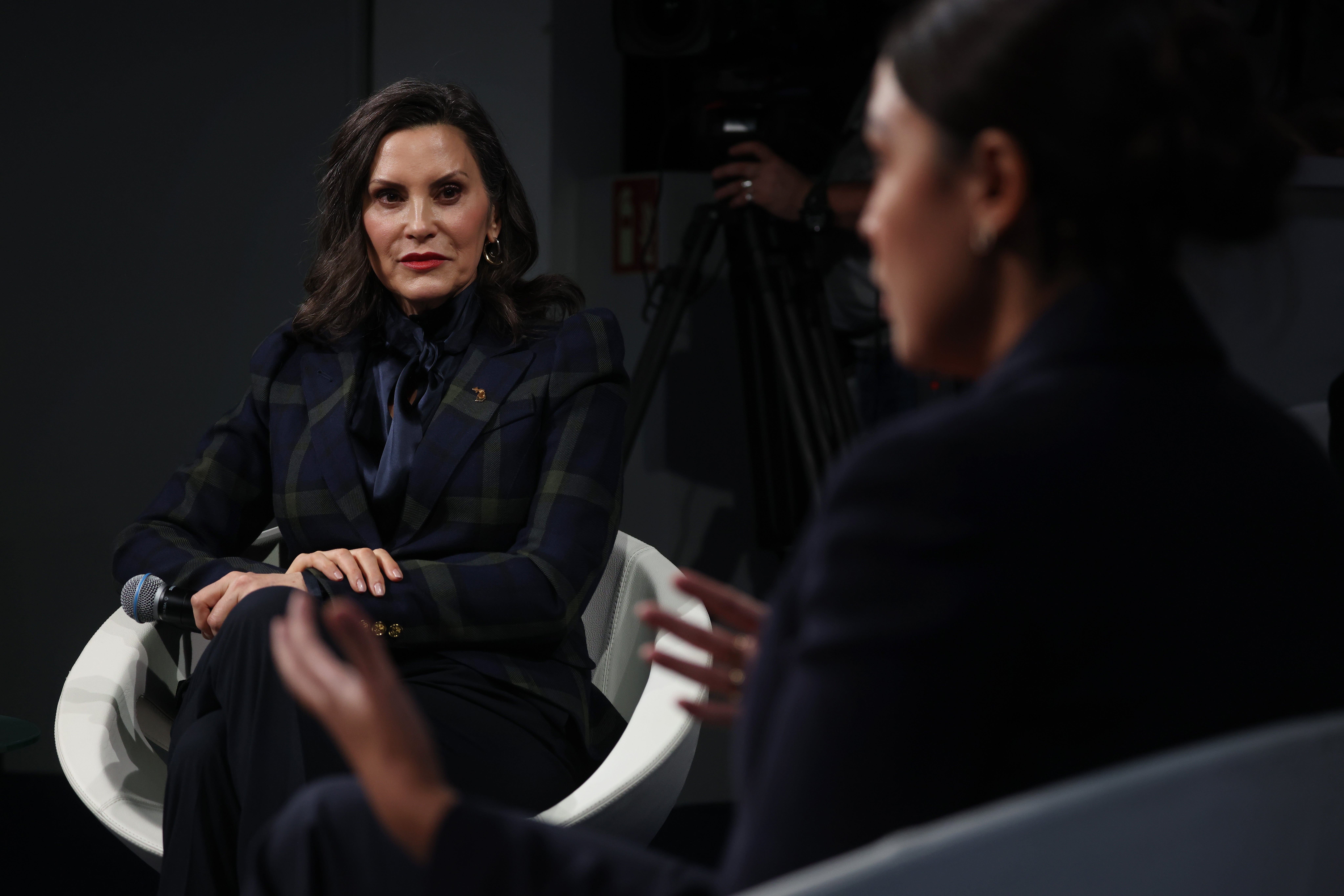 During the Munich Security Conference in February, Ocasio-Cortez appeared alongside Michigan Gov. Gretchen Whitmer, another potential 2028 contender.