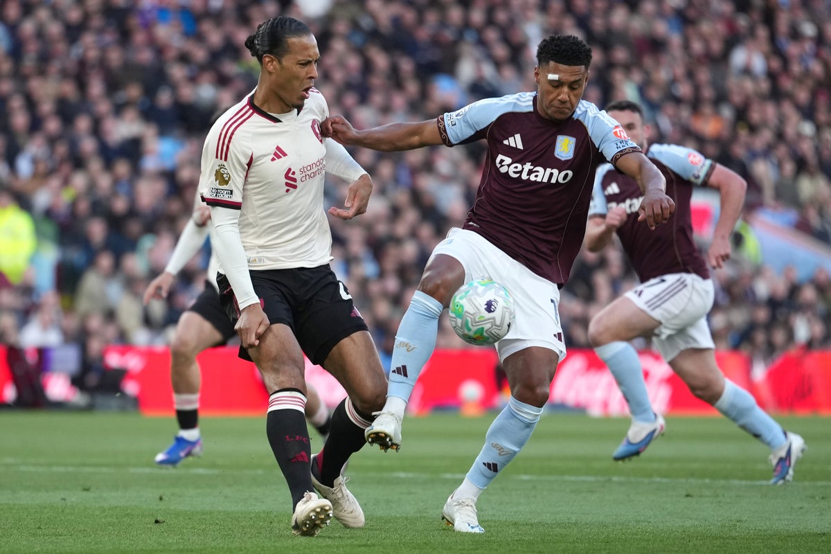 Aston Villa vs Liverpool LIVE: Early injury worry over Watkins as hosts assert pressure
