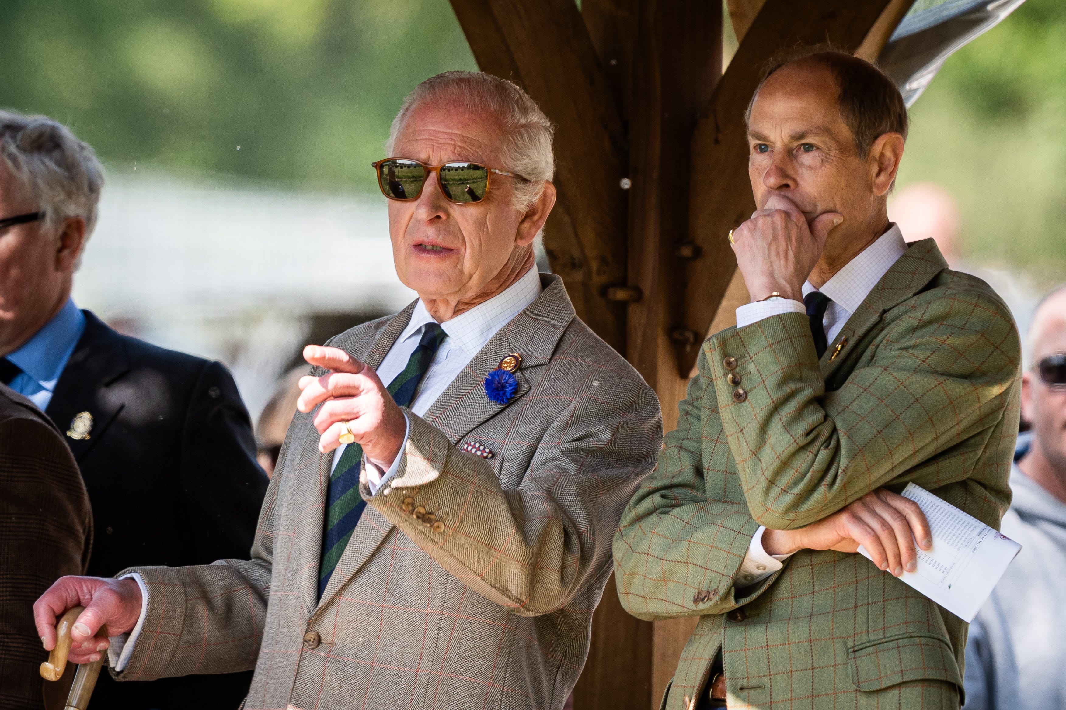 The King and Duke of Edinburgh at the Royal Windsor Horse Show in 2025