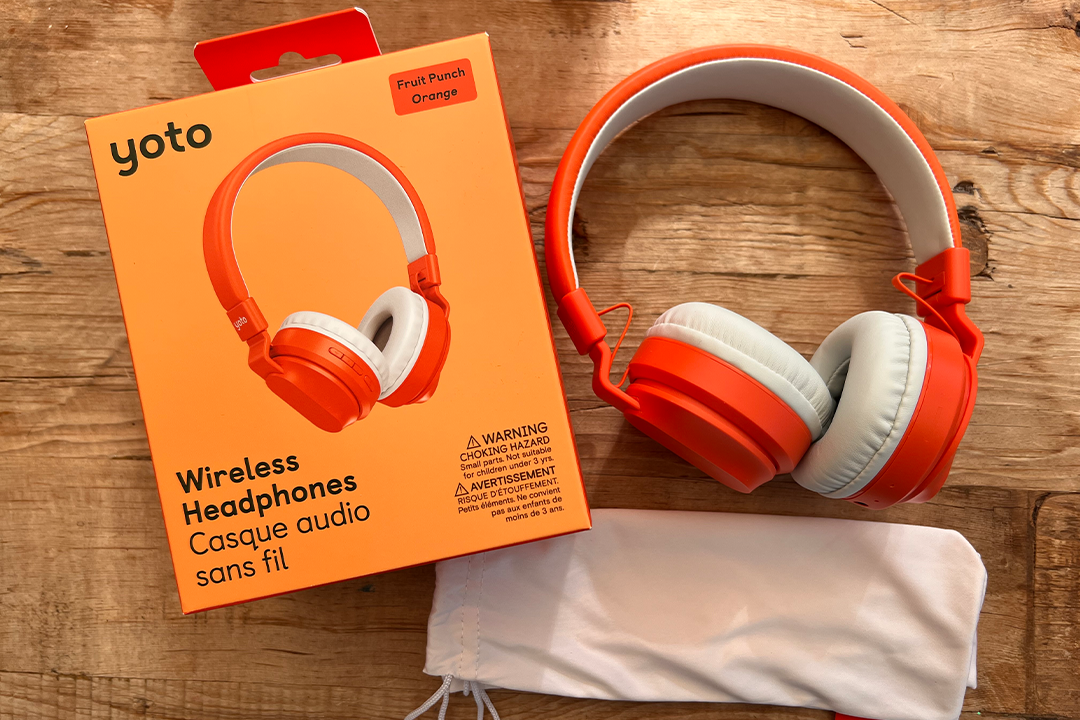 If you’re using the headphones with a Yoto player, you can set headphone volume limits in the app, too (Sarah Dawson/The Independent)