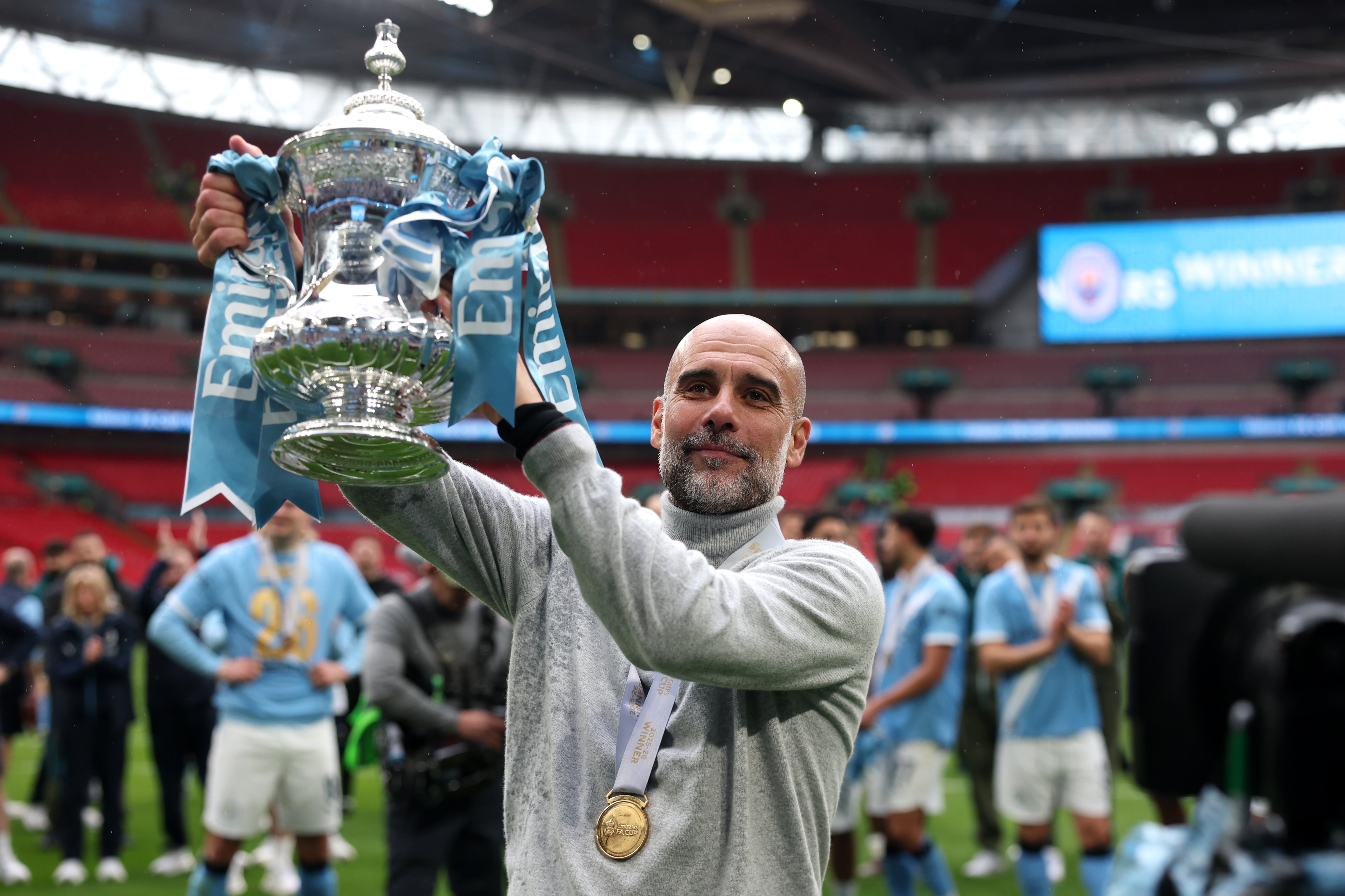 Pep Guardiola looks set to remain at Manchester City, at least for another year