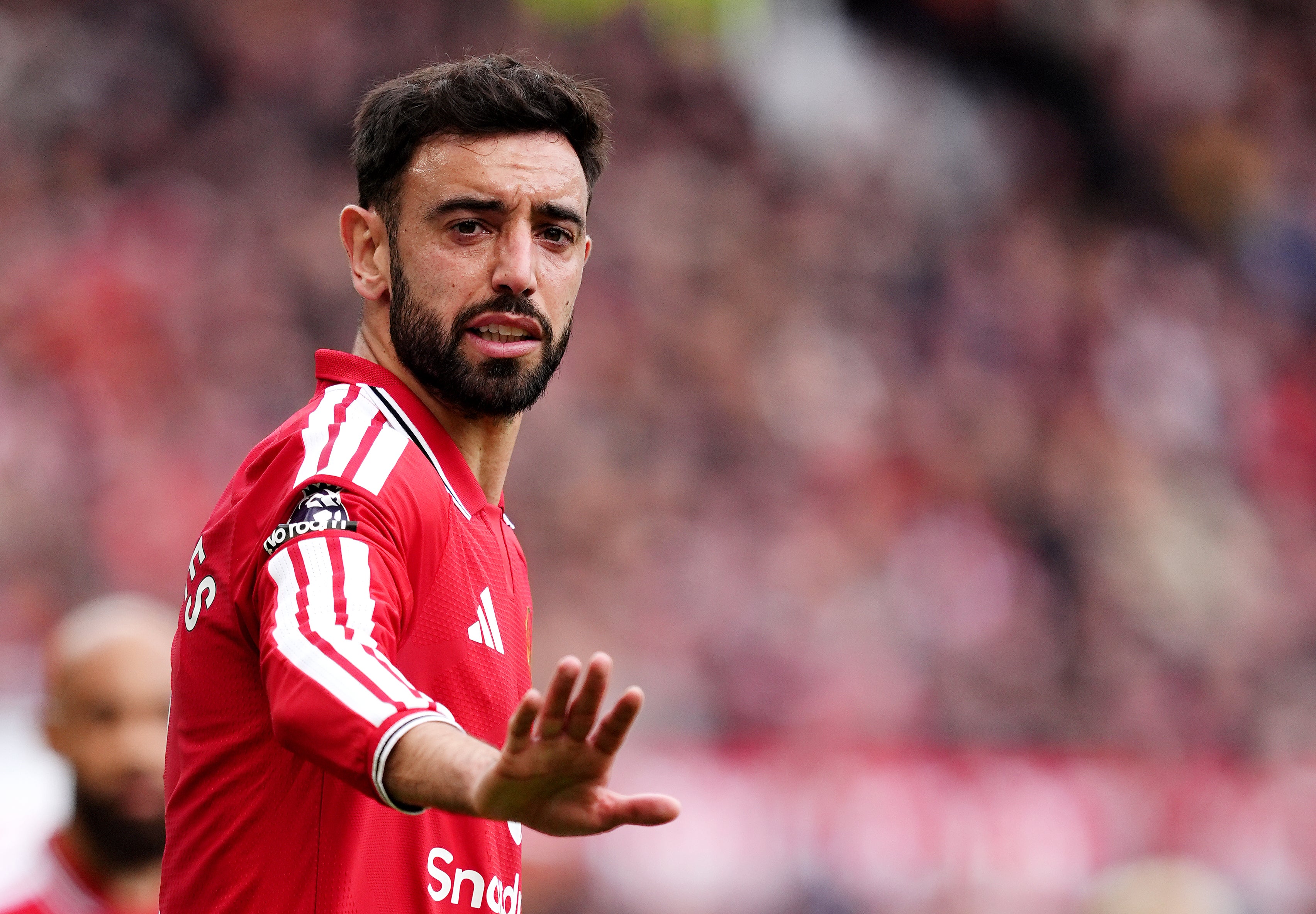 Bruno Fernandes recorded his 20th assist of the Premier League season (Martin Rickett/PA)