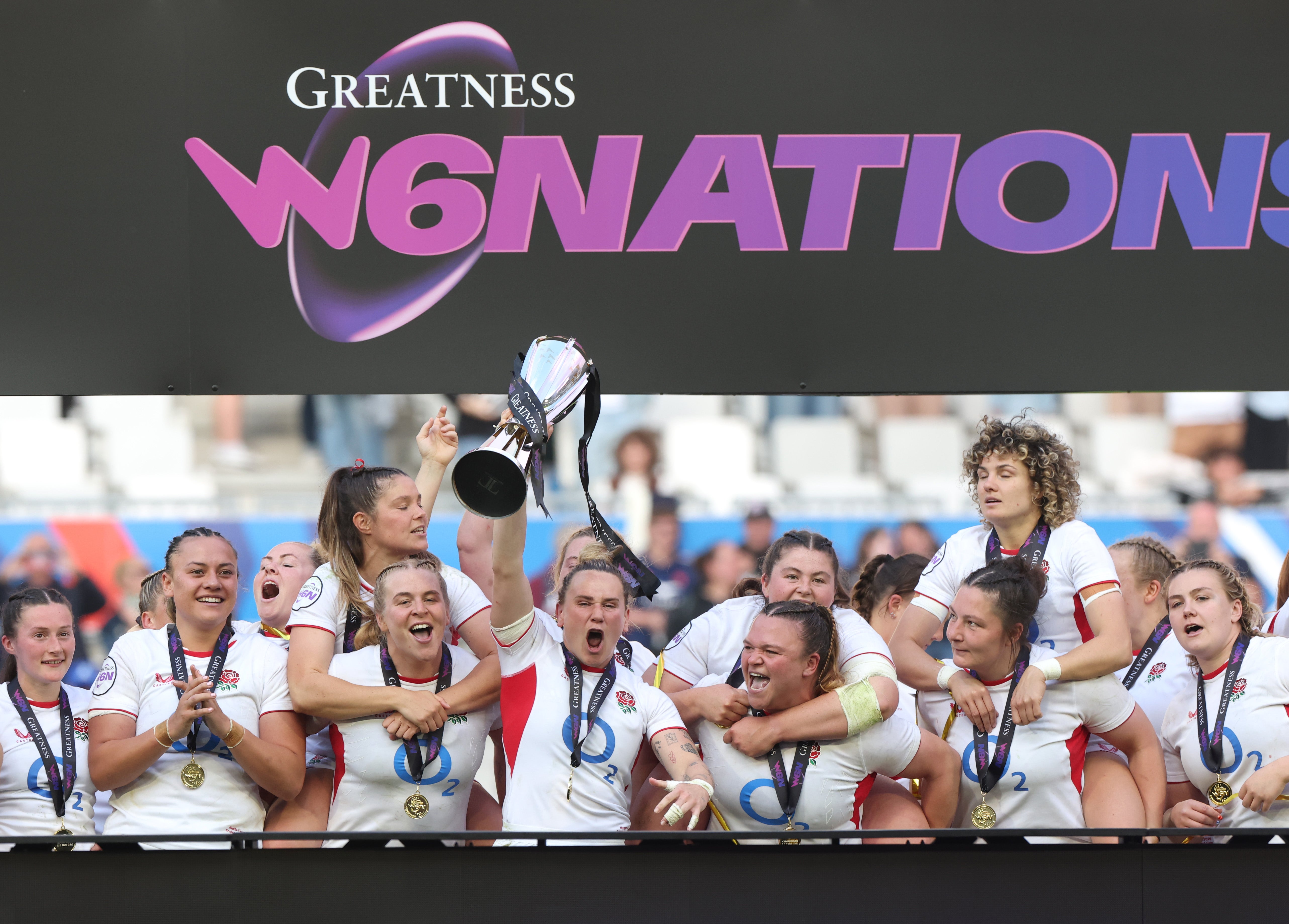 The Red Roses won the Women's Six Nations for an eighth straight time (Getty)
