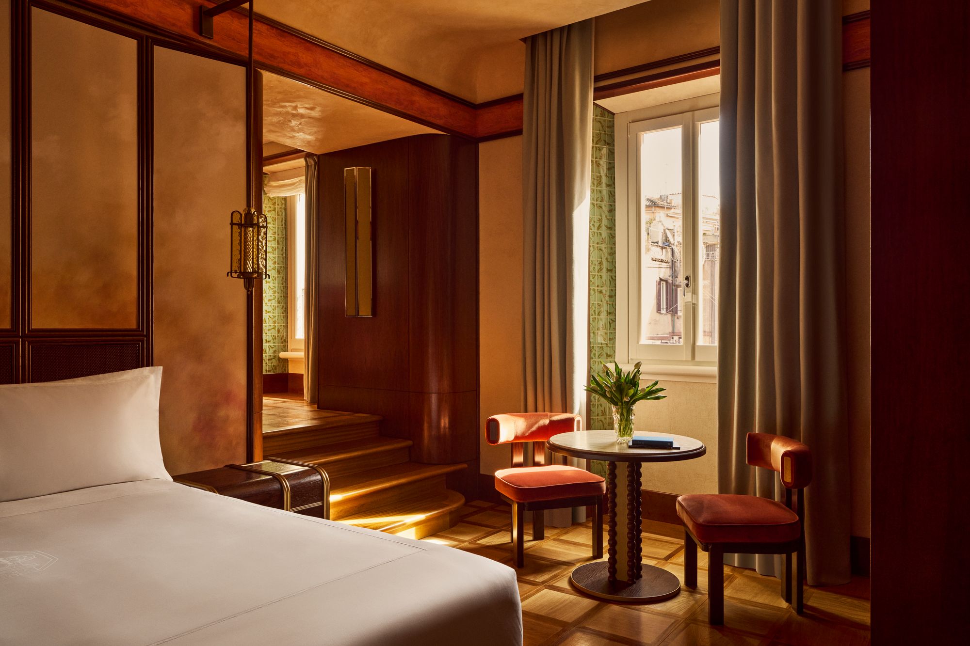 A Deluxe room with Art Deco accents