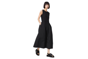 uniqlo black dress Women's Wrap Dress