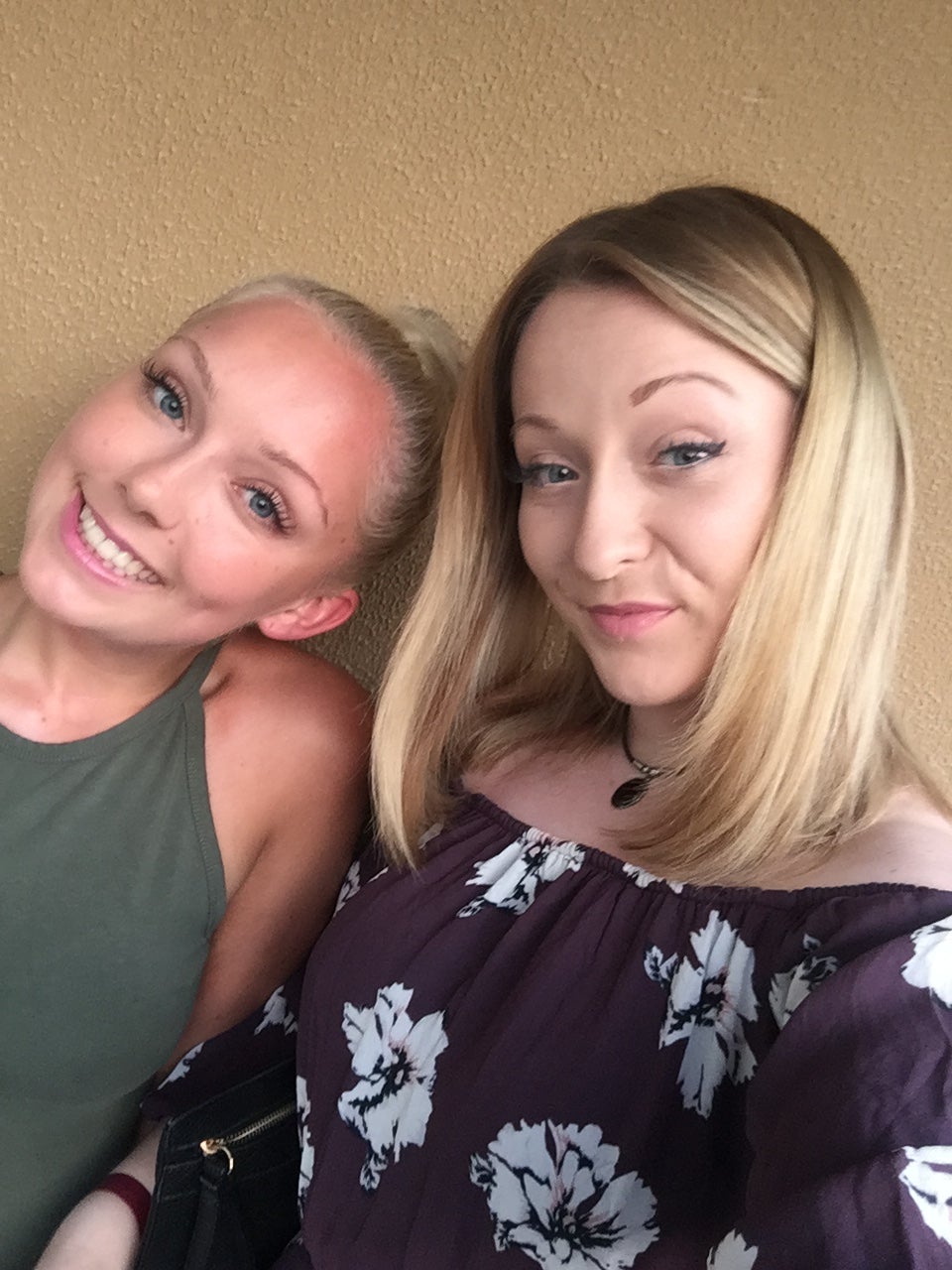 The sisters on holiday before Lucy's relapse (Stacey Jordan)