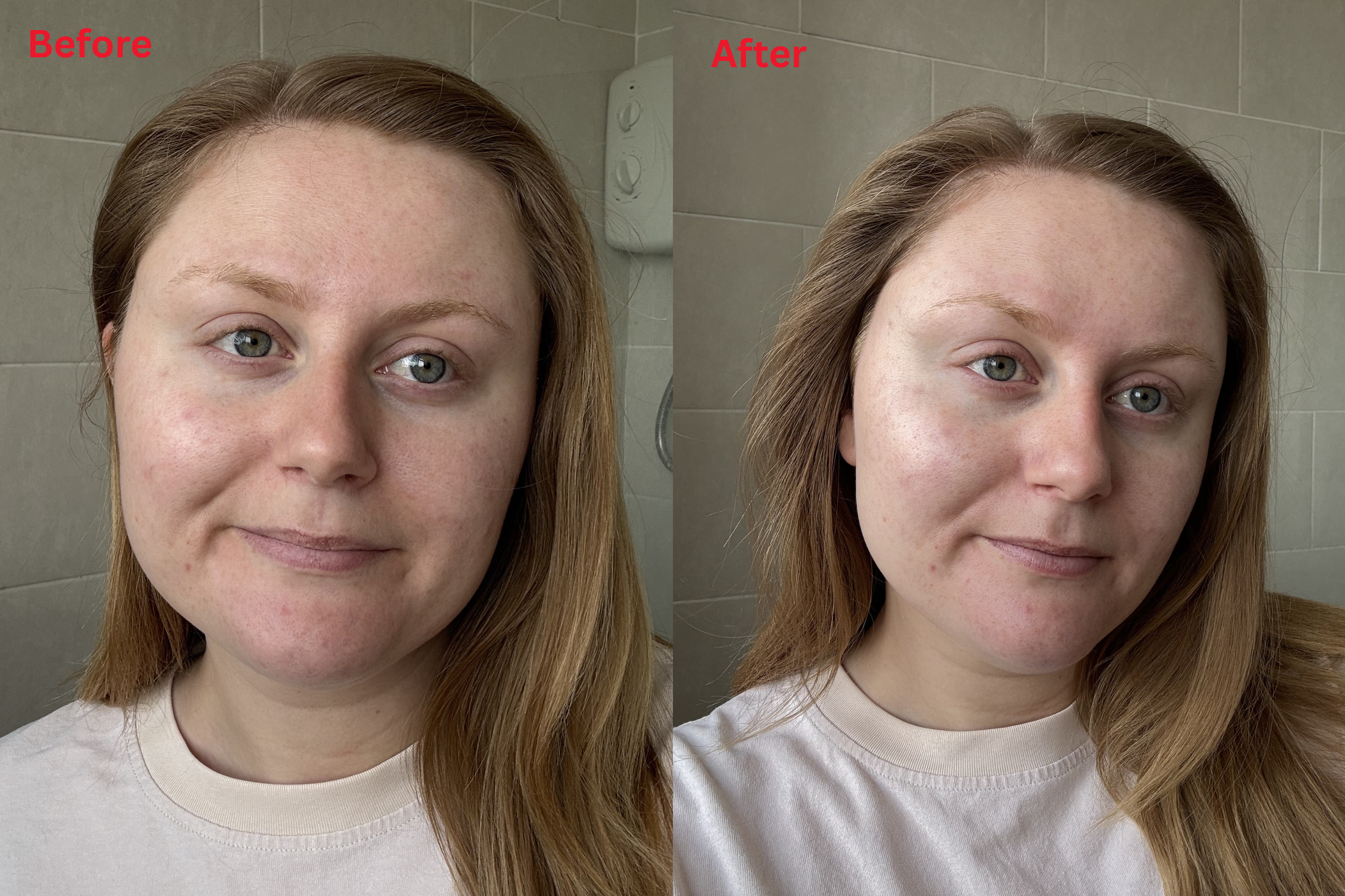 My skin looked less dull after application (Lucy Smith/The Independent)
