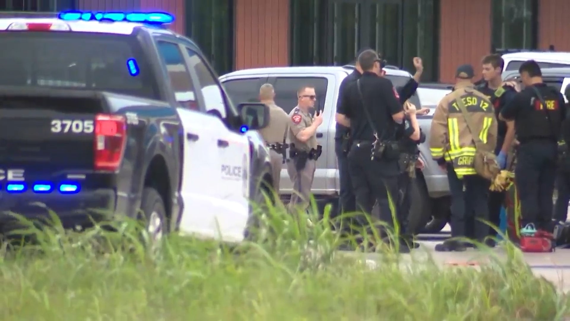 Nearly 200 officers from multiple agencies, including SWAT teams, K-9 units and air support,  joined the search effort for one of the suspects following the incidents over the weekend. Two were taken into custody after being pulled over and a third was arrested hours later on Sunday night at a gas station (KVUE)