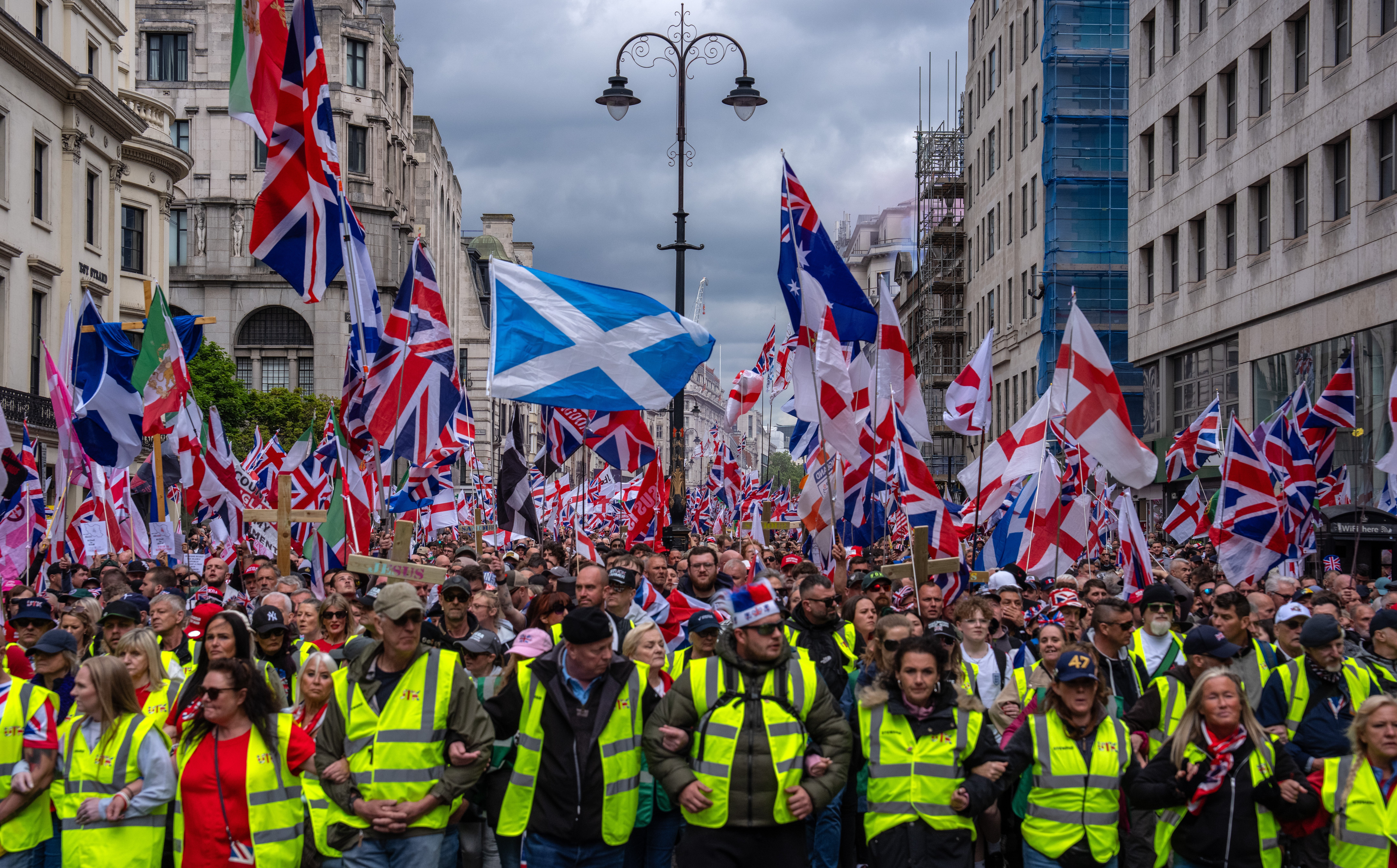 The Unite the Kingdom protest in central London