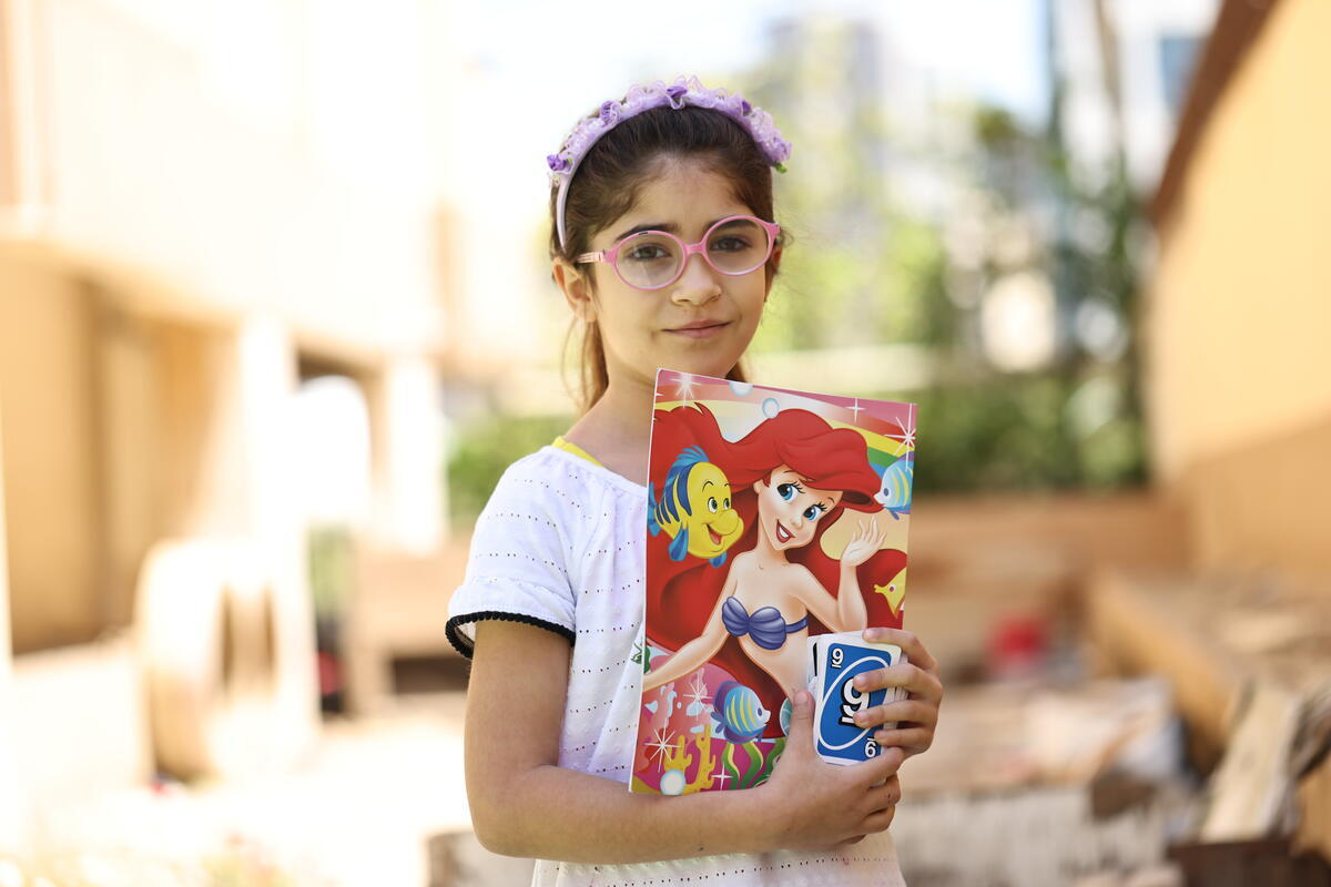 Nour* fled from southern Lebanon with her family