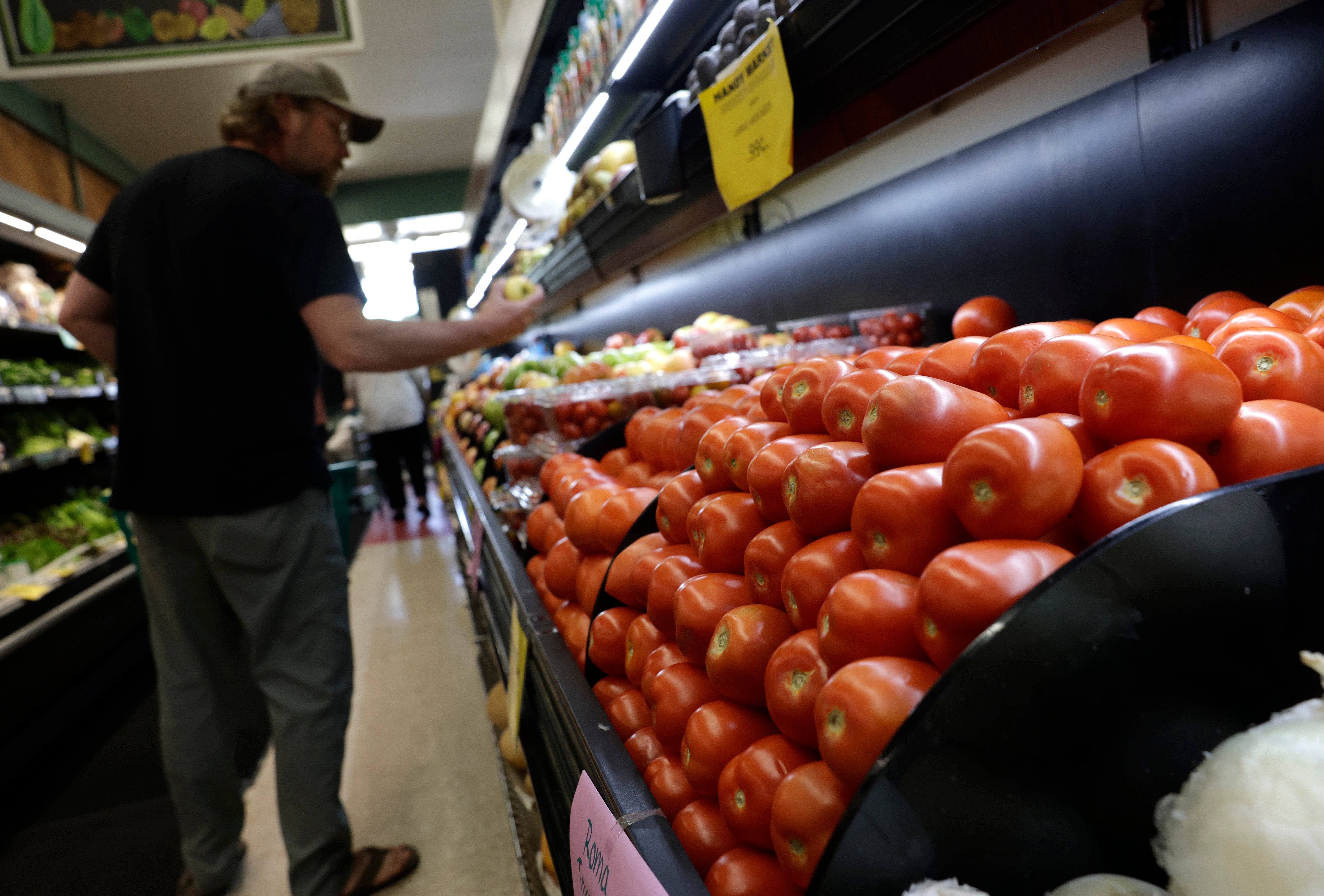 A pound of tomatoes cost $1.10 more than they did a year ago