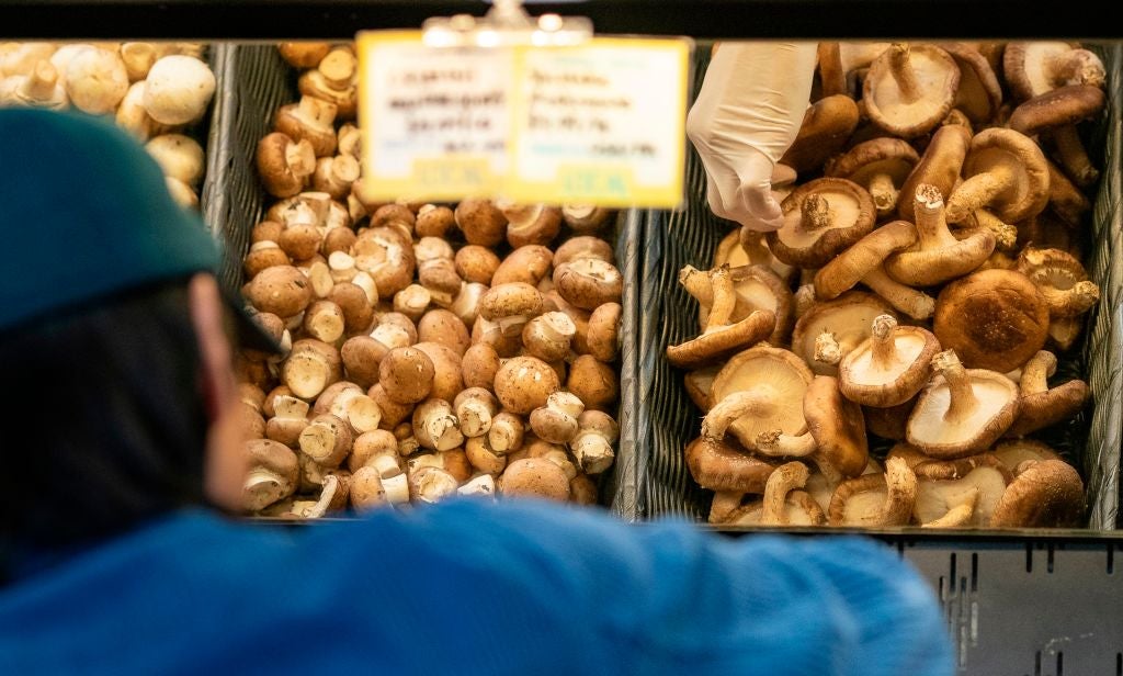 Mixing ground beef with sautéed mushrooms can cut costs and provide plenty of flavor