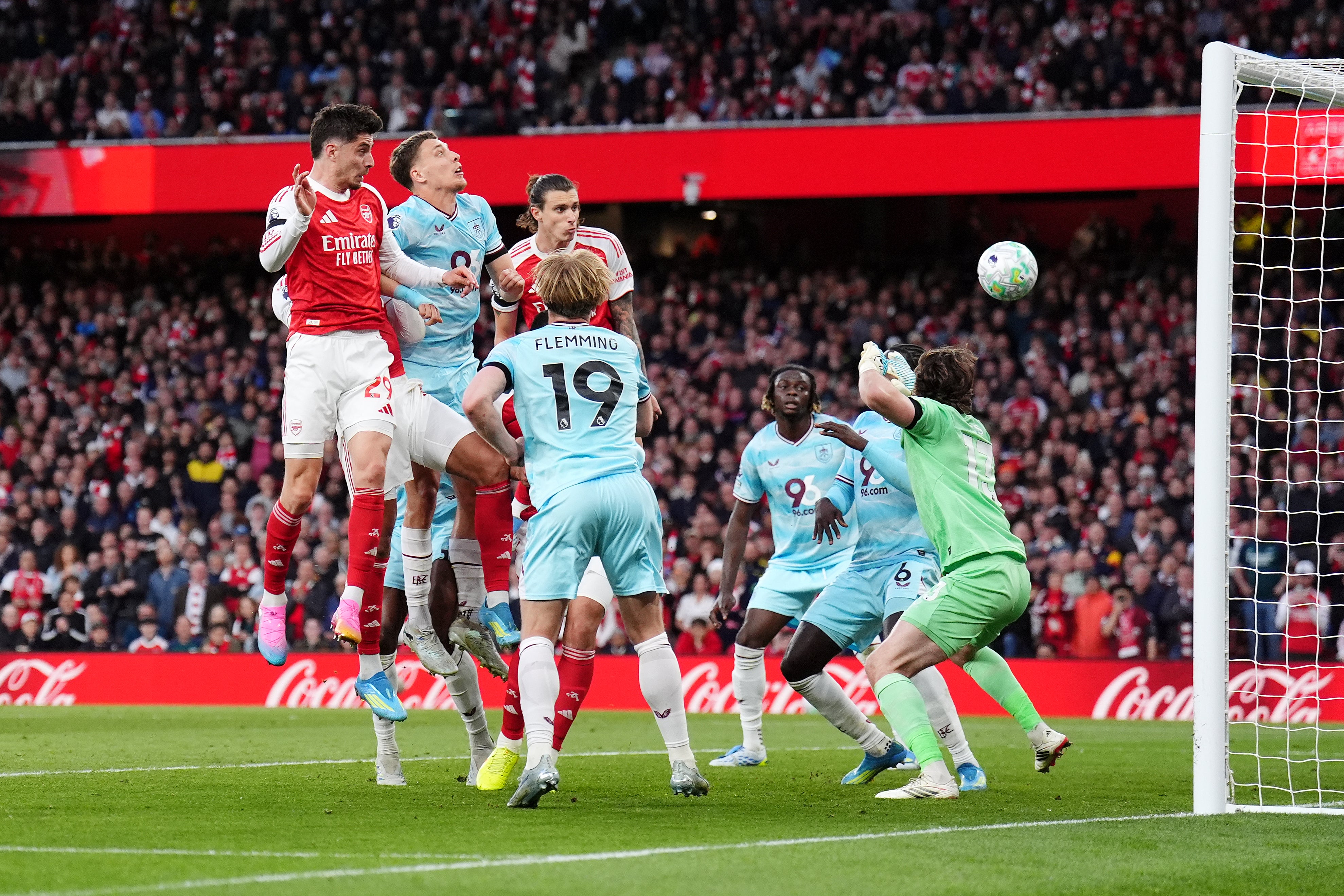 Havertz rose highest to nod in the only goal