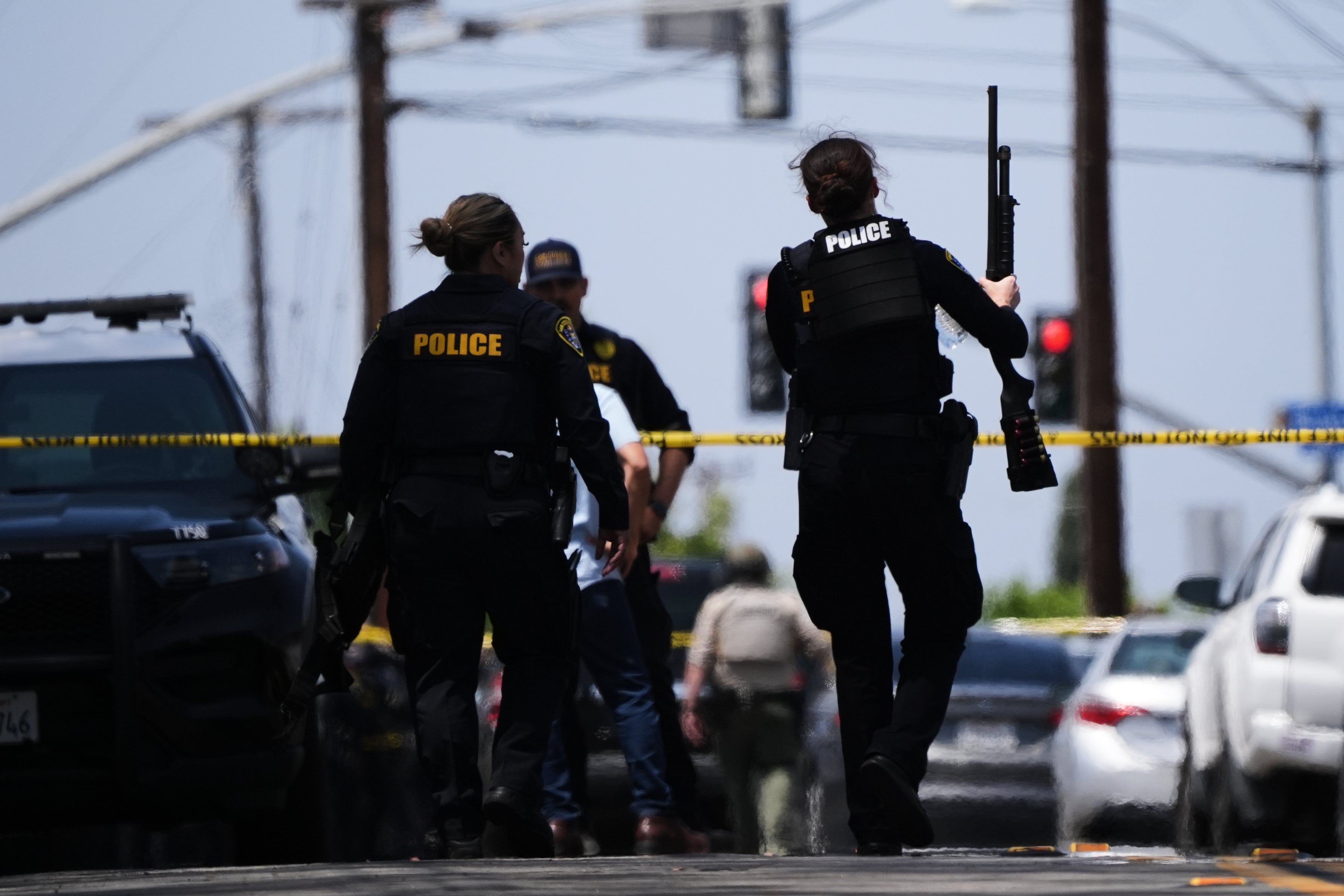 Police are investigating two teenagers who allegedly killed three people outside a San Diego mosque then died by apparent self-inflicted gunshot wounds