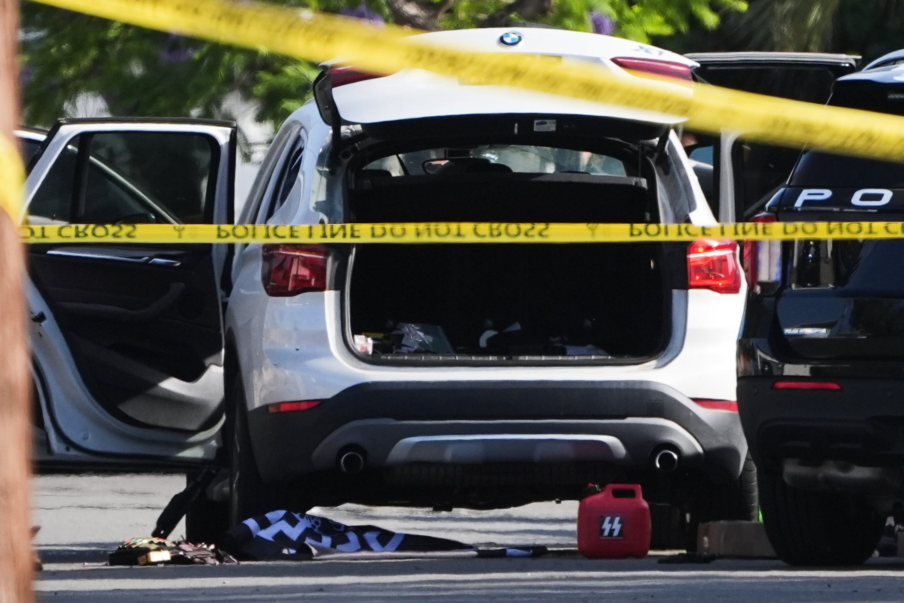 The car in which the San Diego mosque shooting suspects were found dead