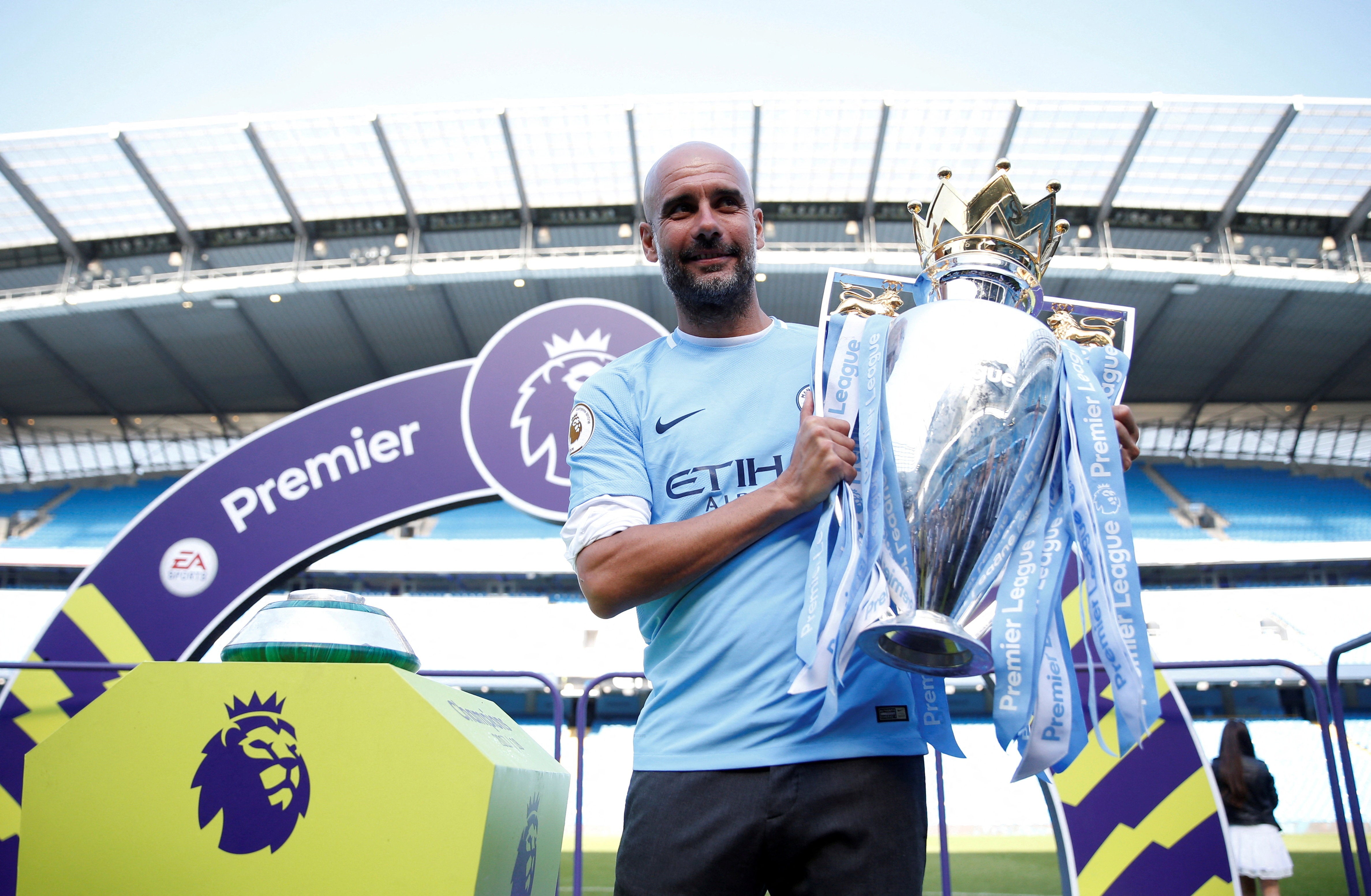 Pep Guardiola has won six Premier League titles with Manchester City (Reuters)