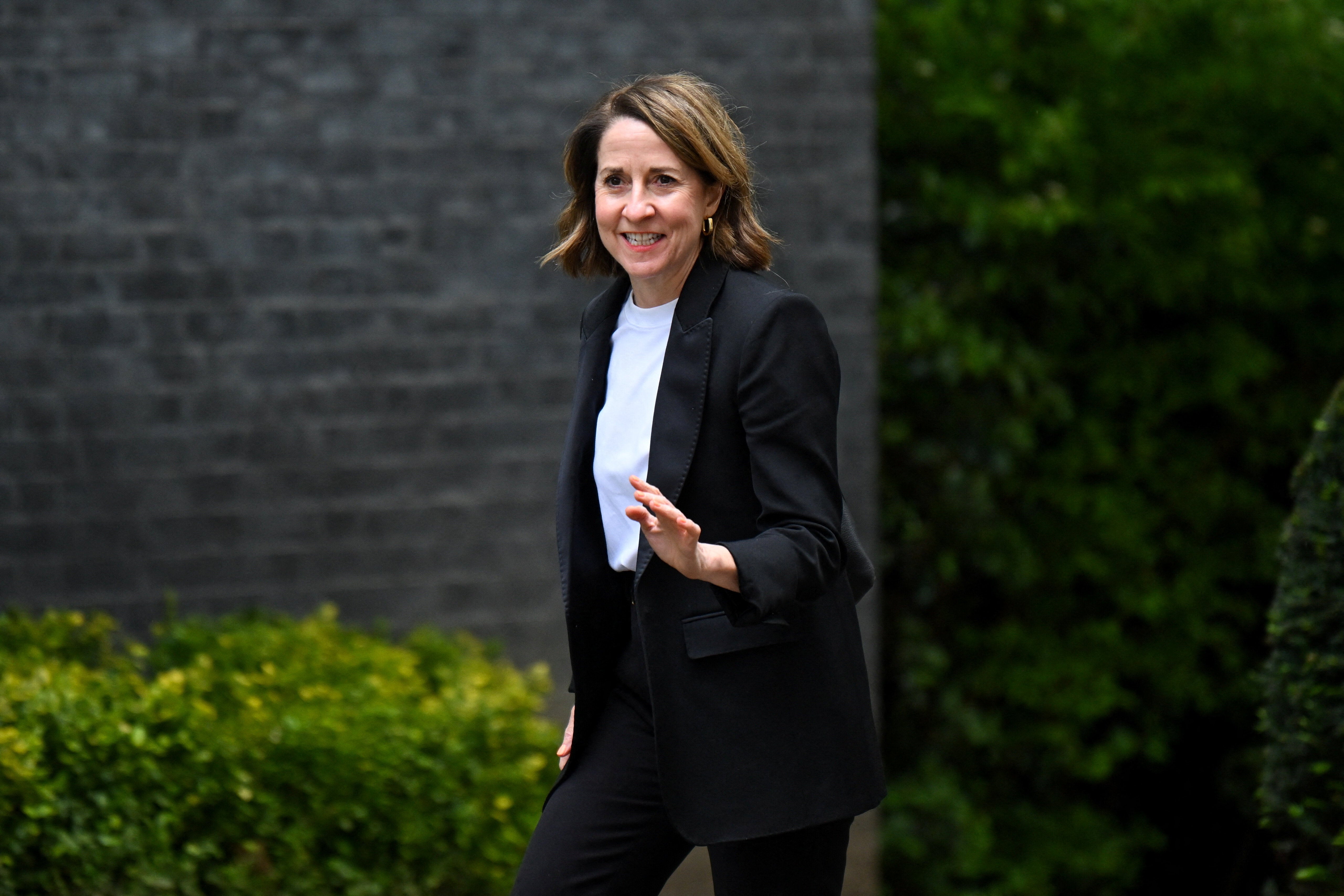 Liz Kendall walks outside 10 Downing Street (Reuters)