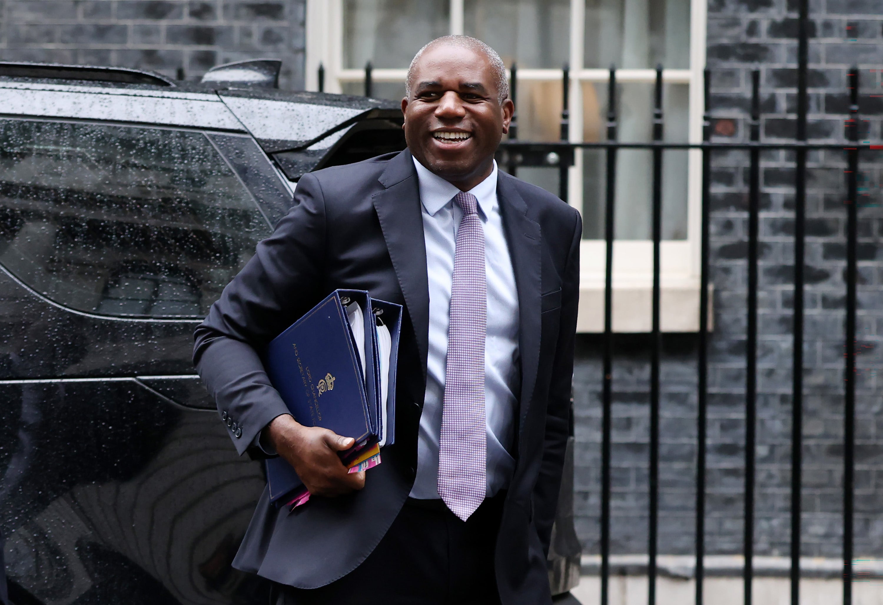 David Lammy arrives ahead of the Cabinet meeting (Getty)