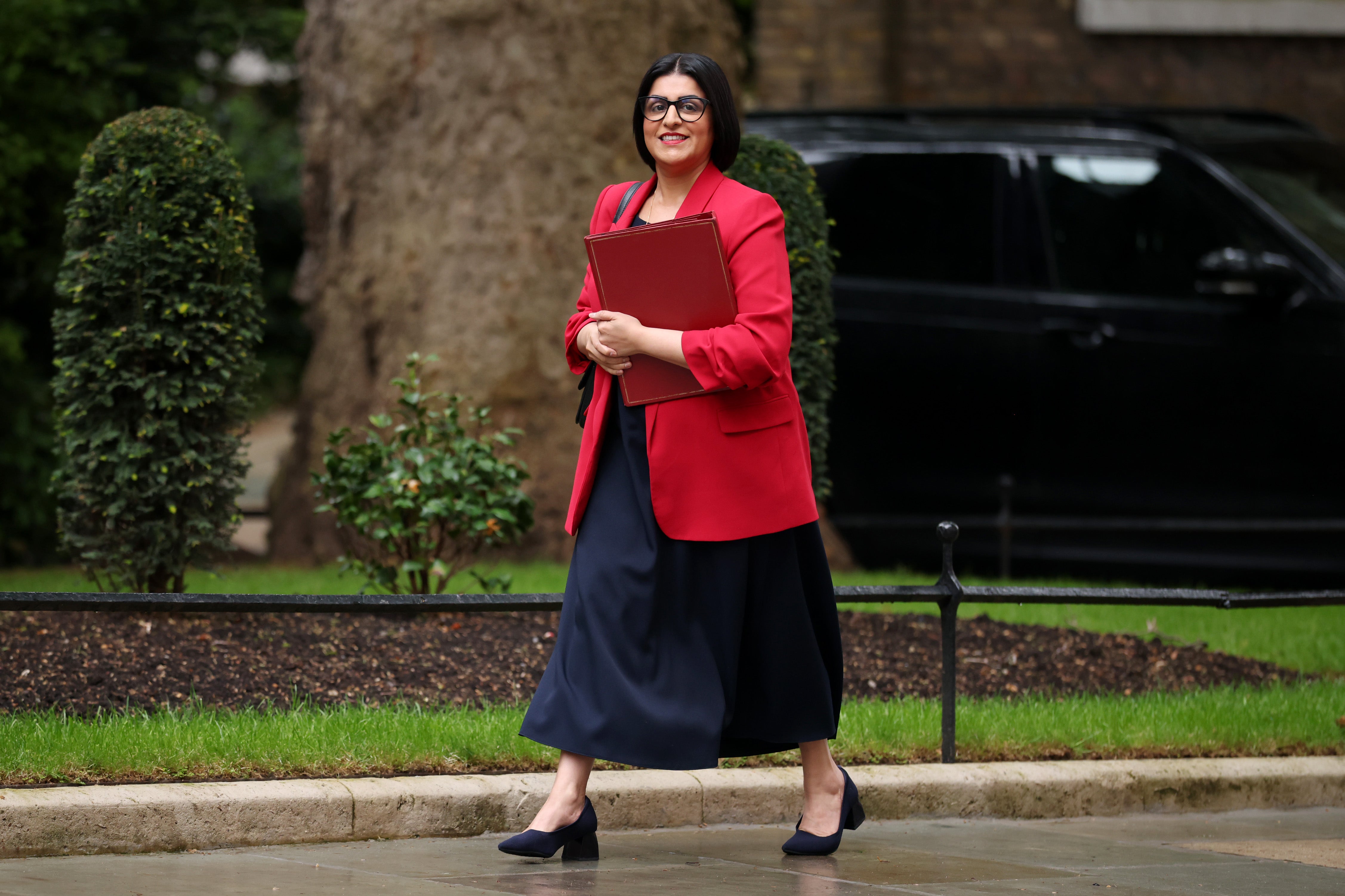 Home secretary Shabana Mahmood arrives at No 10 (Getty)