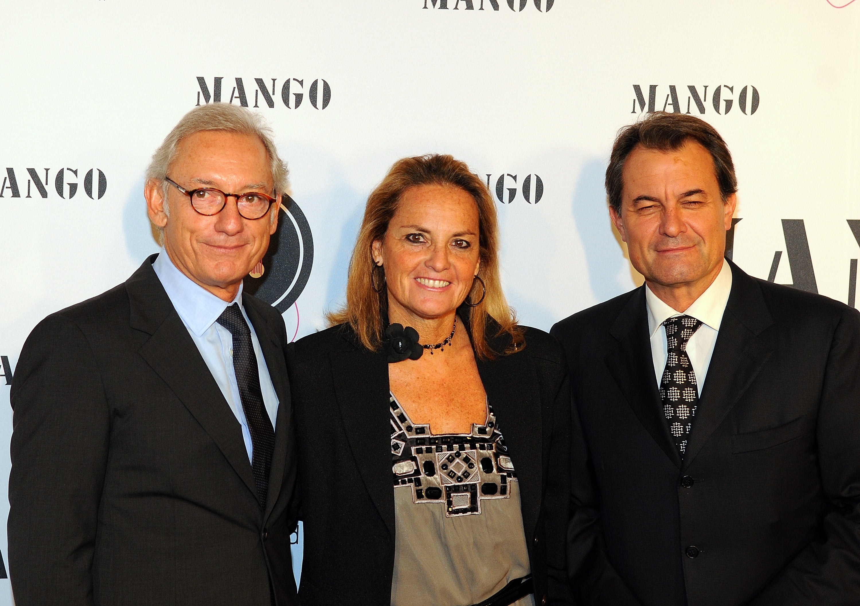 Isak Andic, founder of Mango (L)